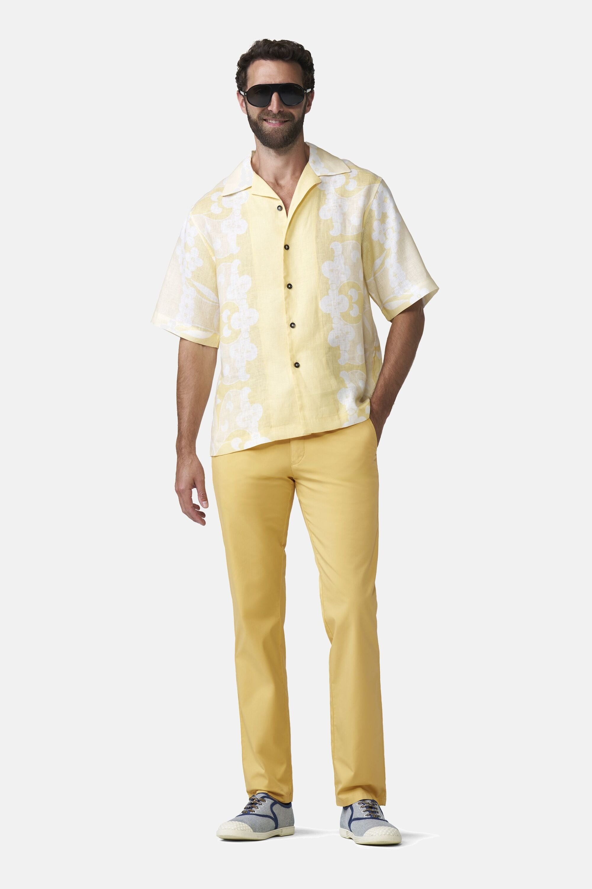 MEYER Chinos »Paris 1-5073«  mit buntem Innenfutter