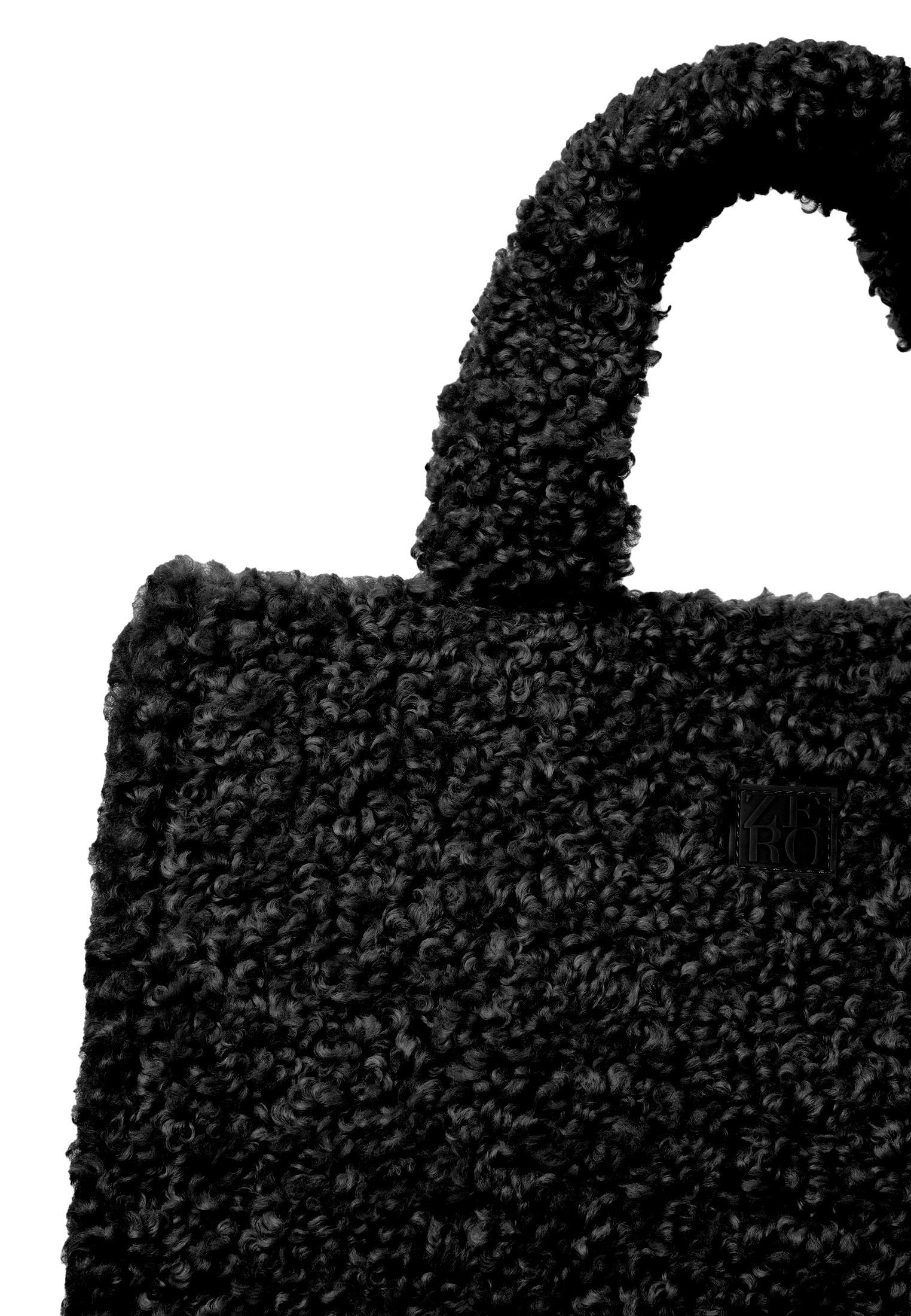 Abendtasche »zero Totebag Teddyfell mit Logo«, Plain/ohne Details