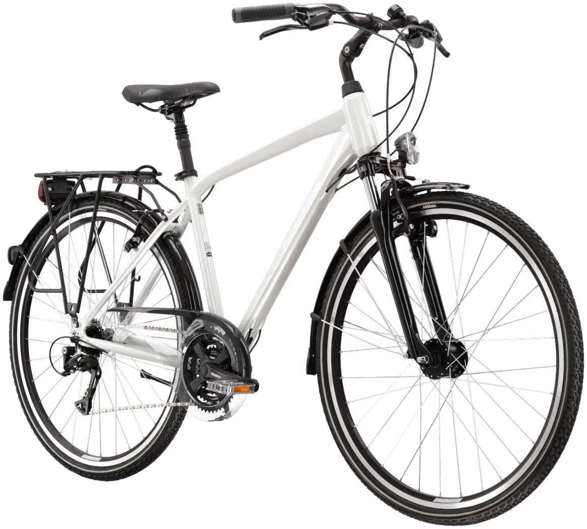 Kross Trekkingrad »Trekkingrad Trans 4.0 weiß 21 Gänge«, 21 Gang, Shimano, ACERA T3000 Schaltwerk, Kettenschaltung