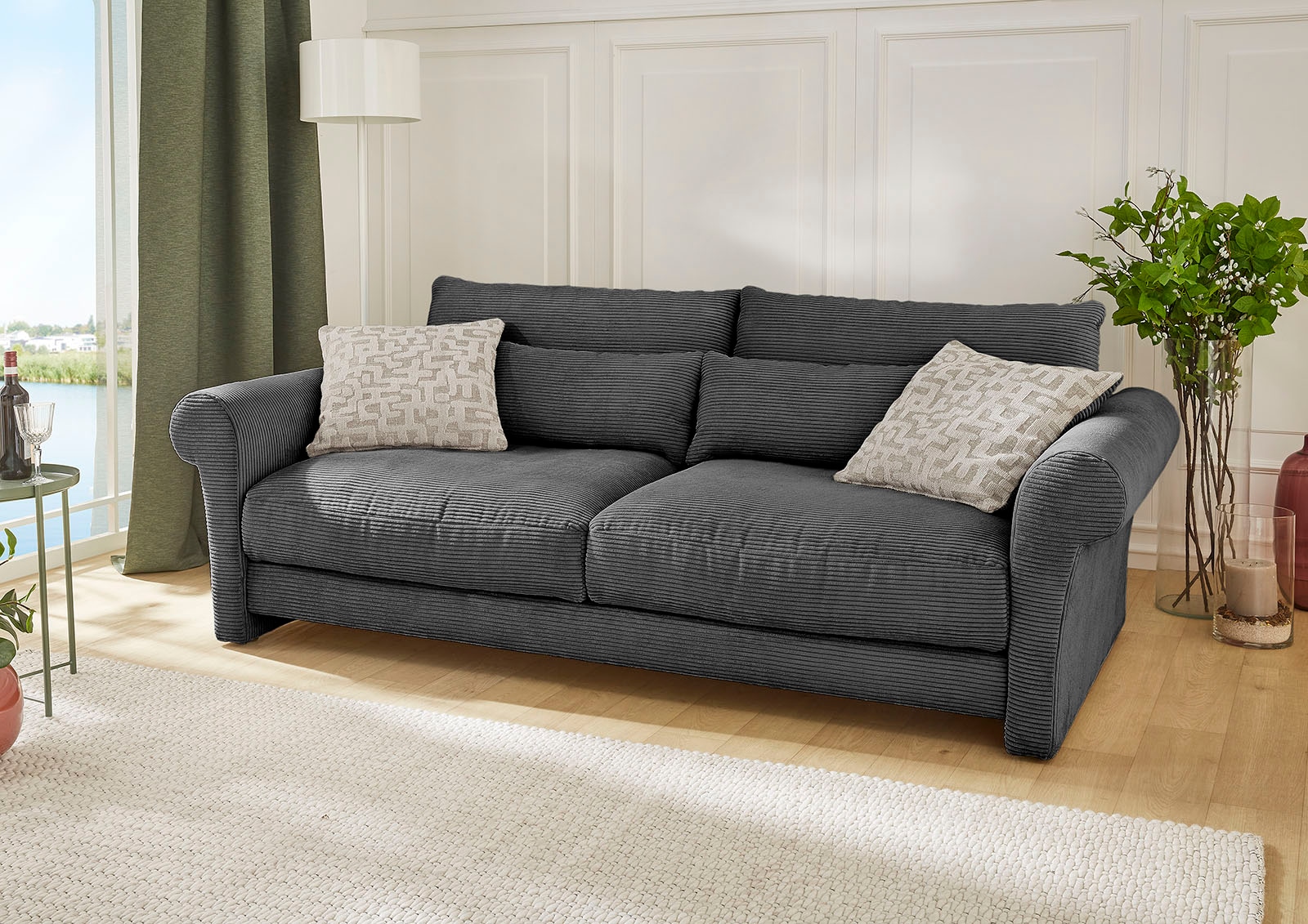 Big-Sofa »Maxima«, Federkern,Schaumflocken,hervorragendes Sitzgefühl,Bezug in Cord