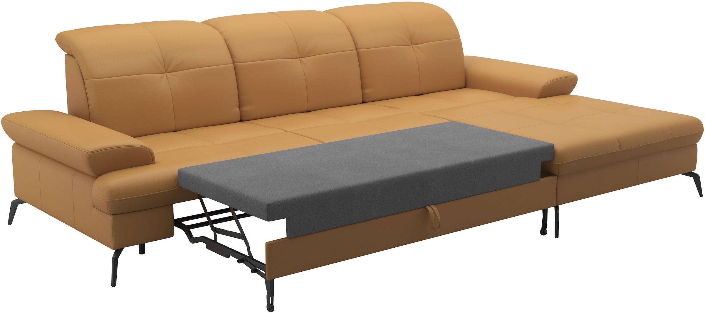 sit&more Ecksofa »Amica, L-Form, inkl. Sitztiefenverstellung & Armteilverstellung«, wahlweise mit Bettfunktion, Bettkasten und Kopfteilverstellung