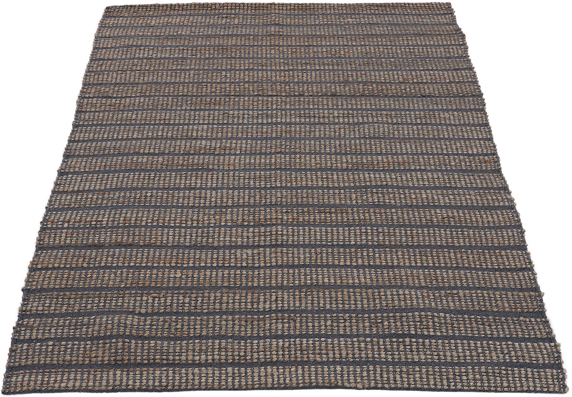 carpetfine Teppich »Lara«, rechteckig, 6 mm Höhe, Wendeteppich aus Jute/Baumwolle, Wohnzimmer