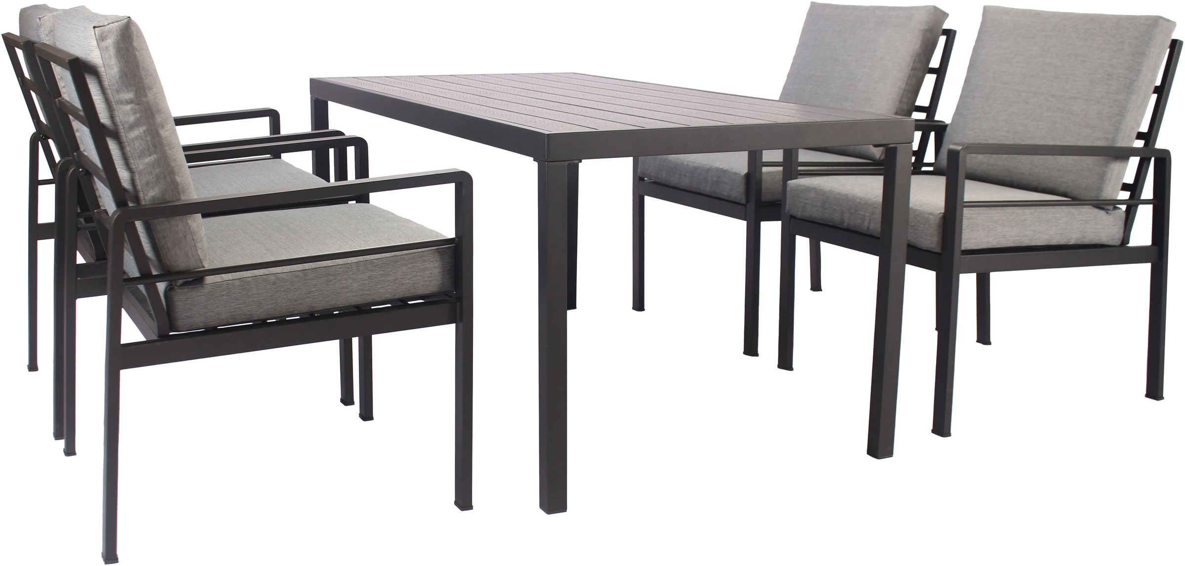 KONIFERA Garten-Essgruppe ""New Jersey"" Set, 4 Sessel, Tisch 80x160x71 cm, günstig online kaufen