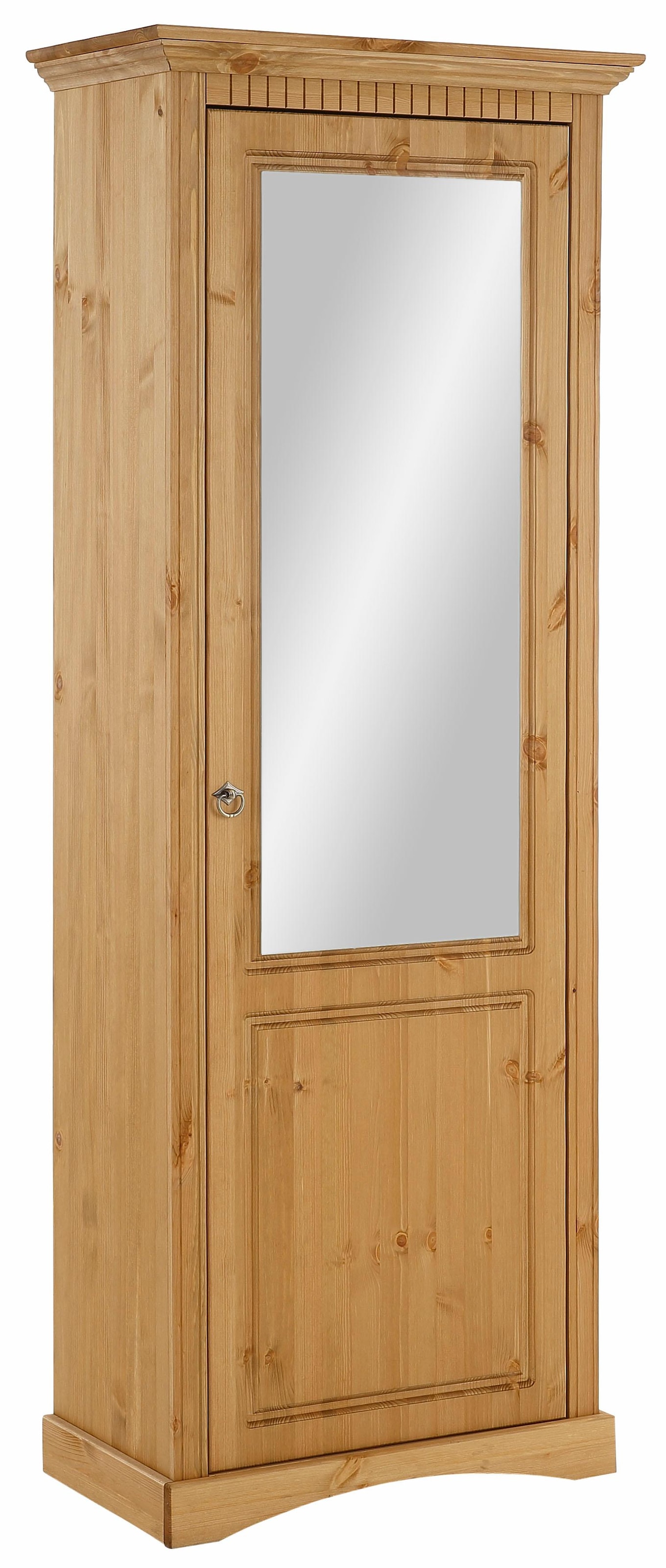Home affaire Schuhschrank "Rustic", aus massiver Kiefer, mit Spiegel, für c günstig online kaufen