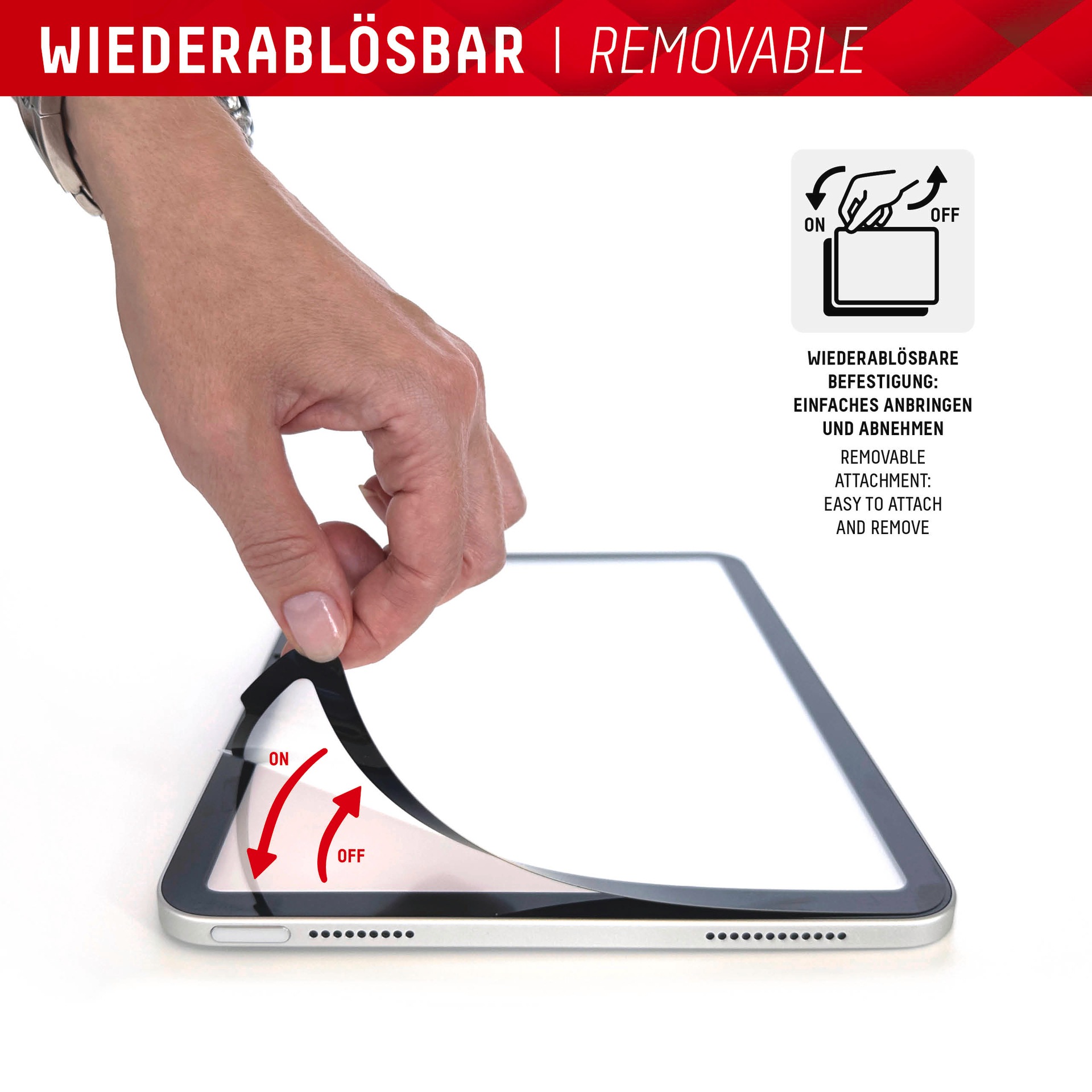 Displex Displayschutzfolie »Tablet PaperSense«, für Apple iPad 10,9" (10. Gen., 2022)-Apple iPad 11" (2025)-Apple iPad Air 11" (2024/2025), Schreiben wie auf Papier