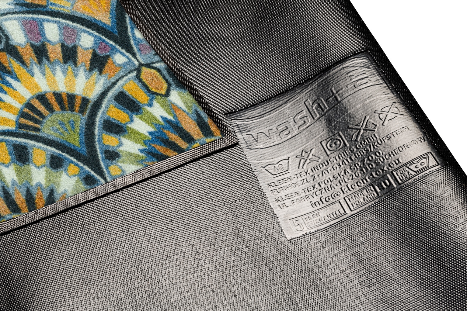 wash+dry by Kleen-Tex Fußmatte »und Läufer Feather Arc« rechteckig 7 mm Höhe