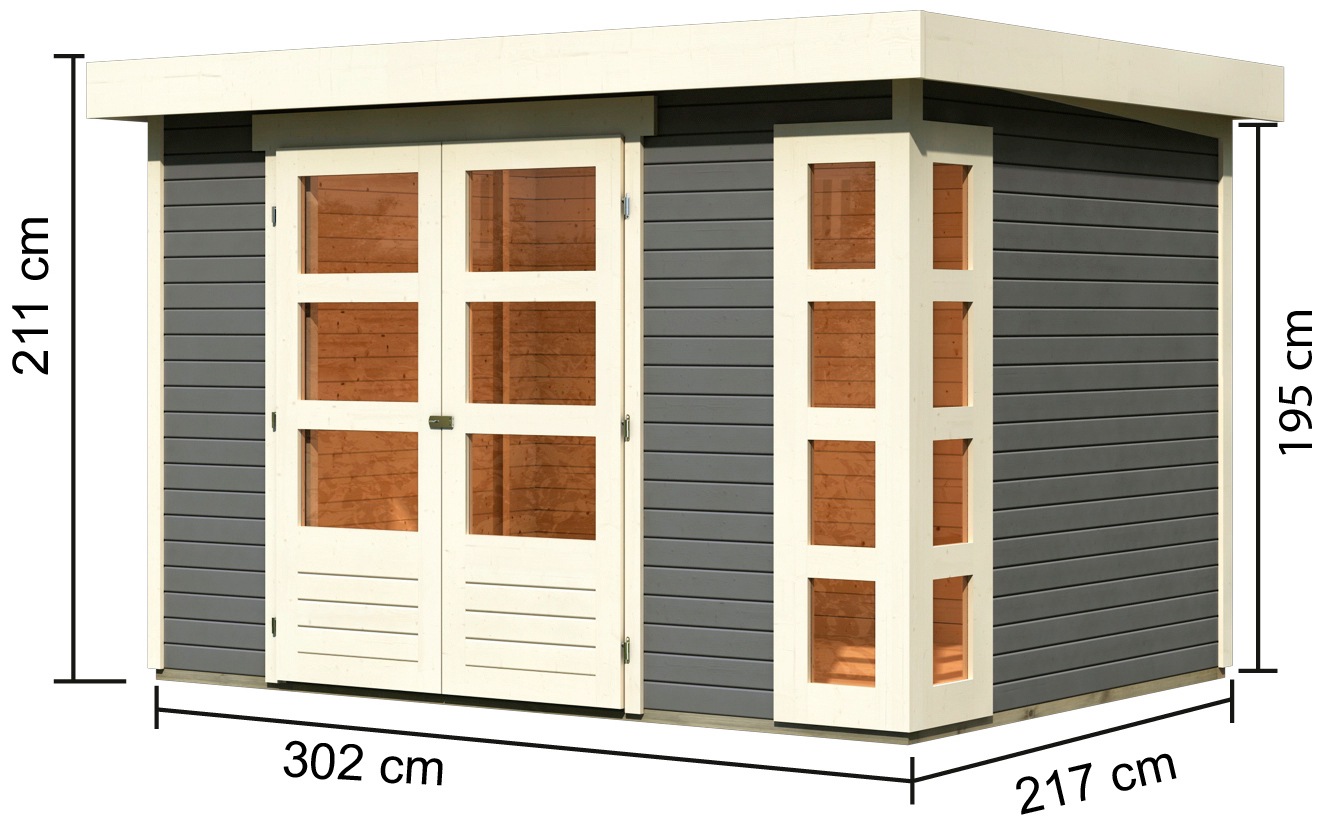 Karibu Gartenhaus »Kerko 4«