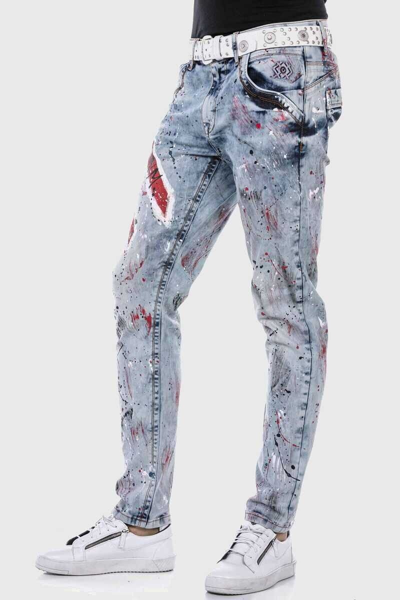 Cipo & Baxx 5-Pocket-Jeans »Jeans«, mit coolem Print