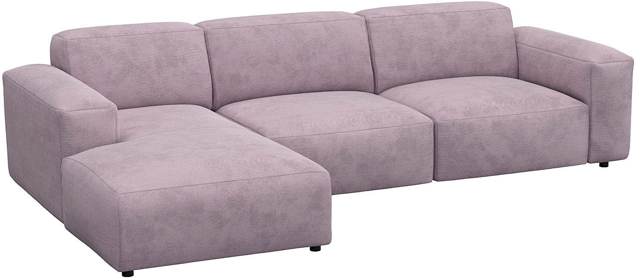 FLEXLUX Ecksofa "Lucera bequem und komfortabel durch hochwertigen Sitzaufba günstig online kaufen