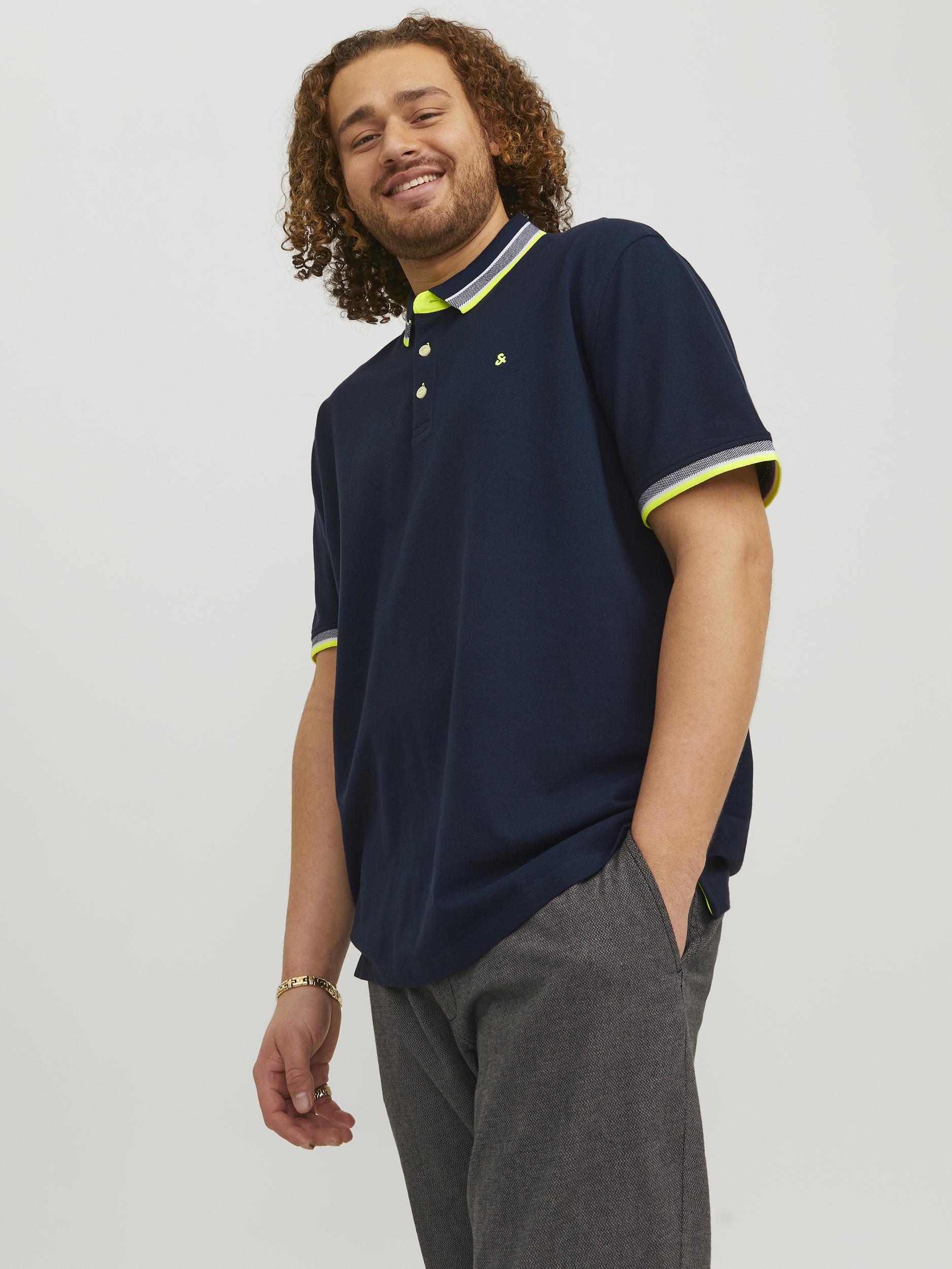 Jack & Jones PlusSize "JJEPAULOS POLO SS NOOS PLS" Baumwolle, regular fit