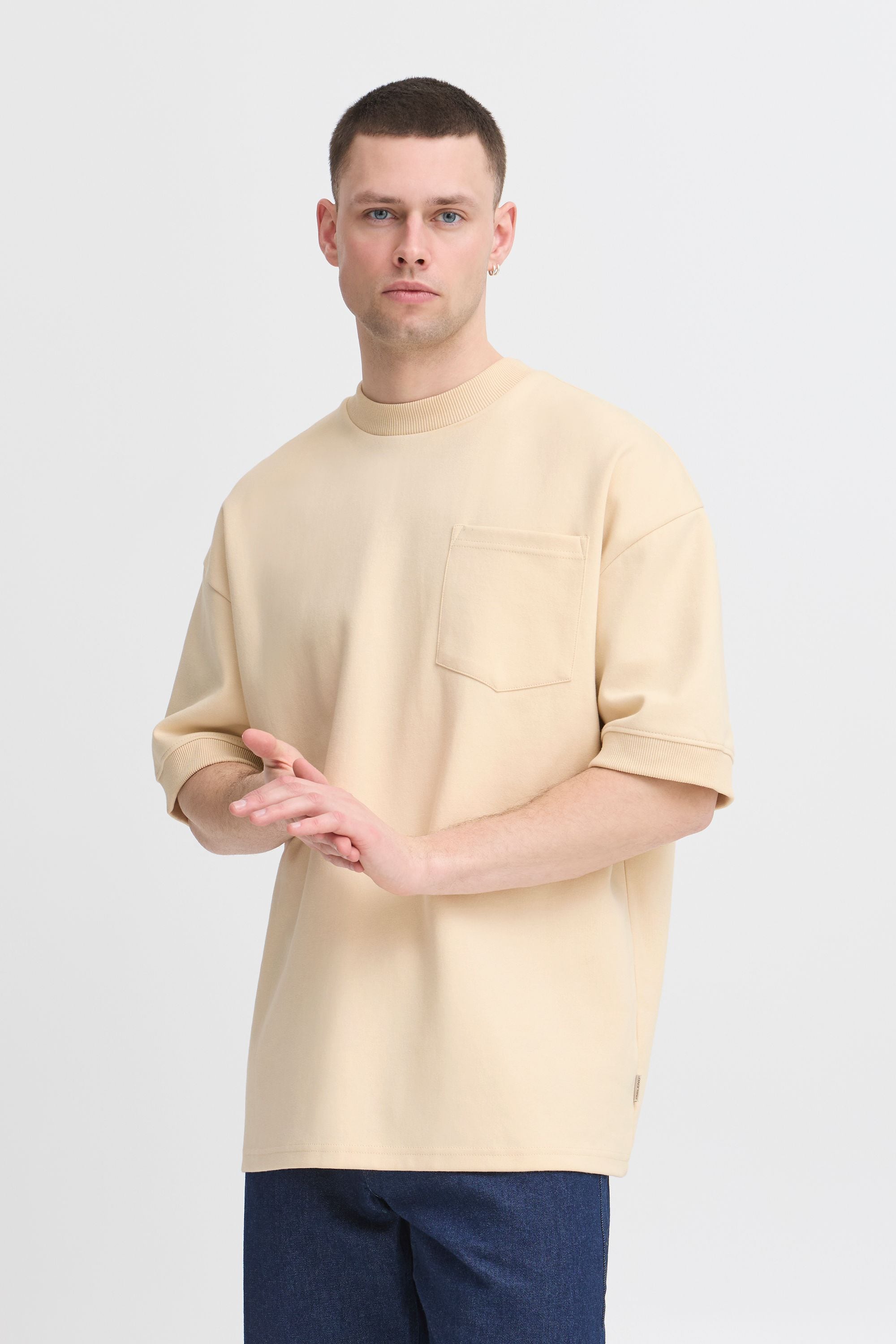 Blend Rundhalsshirt "BHBarti" Basic T-Shirt mit Rundhalsausschnitt und Brus günstig online kaufen