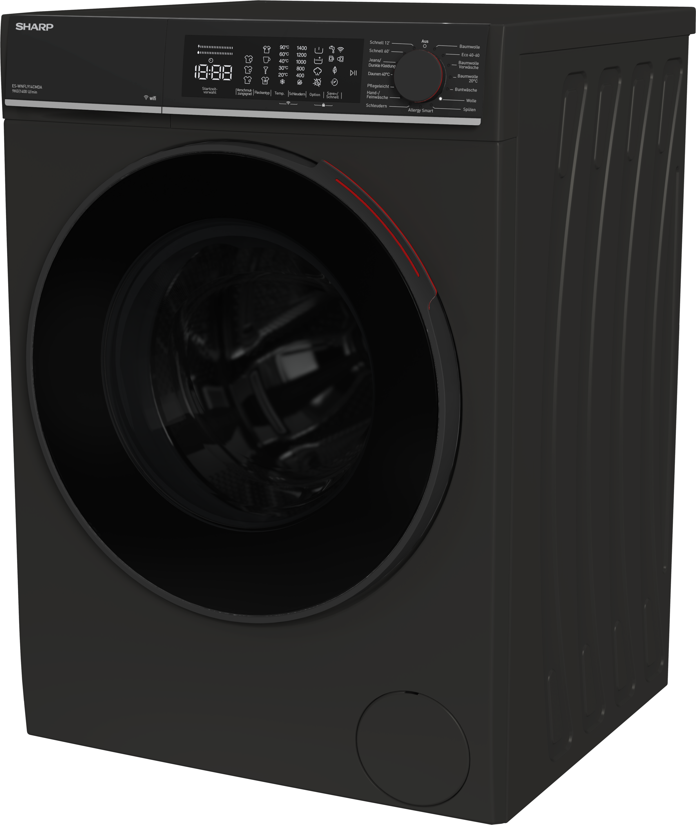 Sharp Waschmaschine »ES-WNFL914CMDA-DE«, 9 kg, 1400 U/min