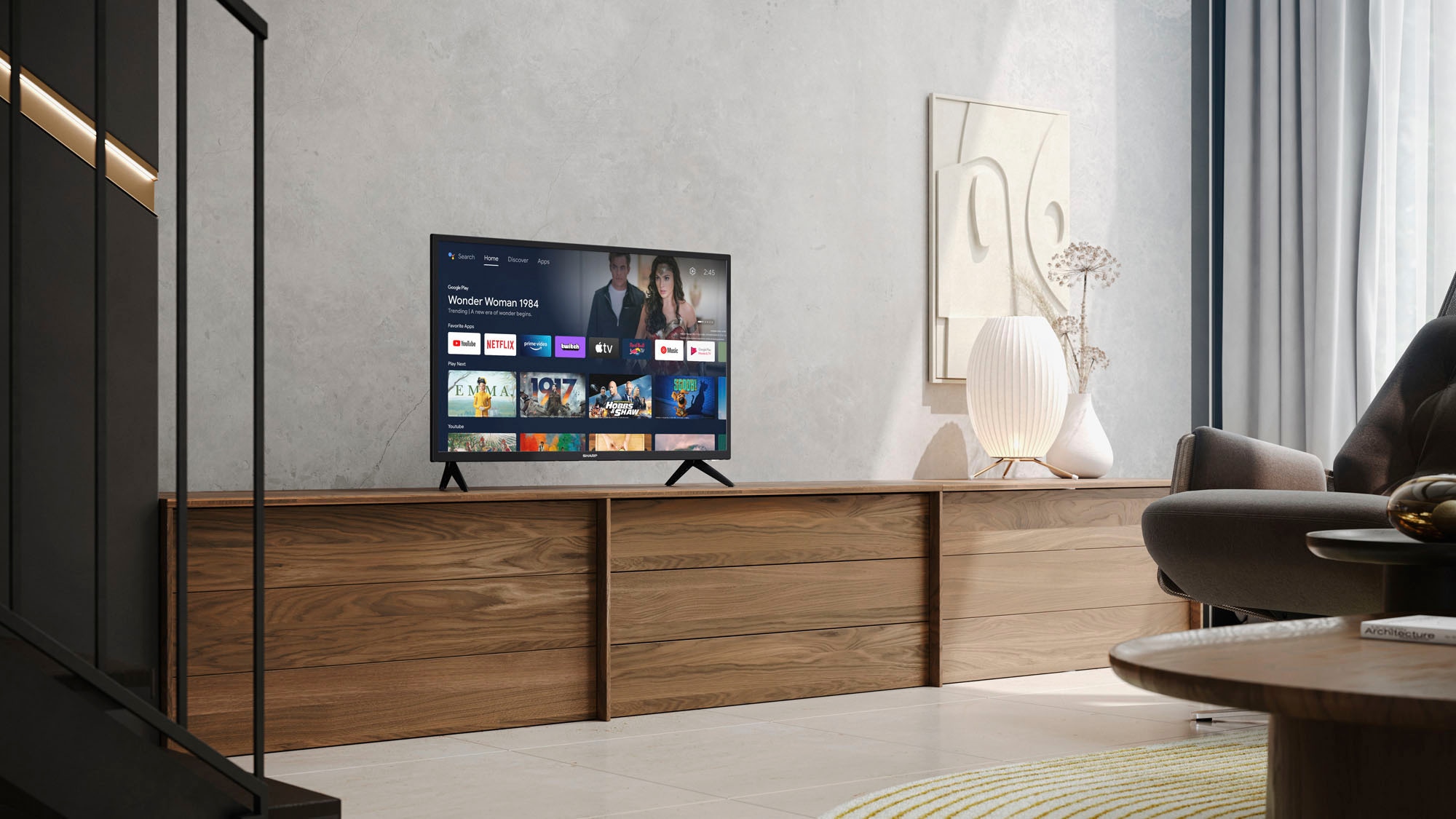Sharp LED-Fernseher »1T-C32FGx«, 81 cm/32 Zoll, HD-ready, Smart-TV-Android  TV | BAUR