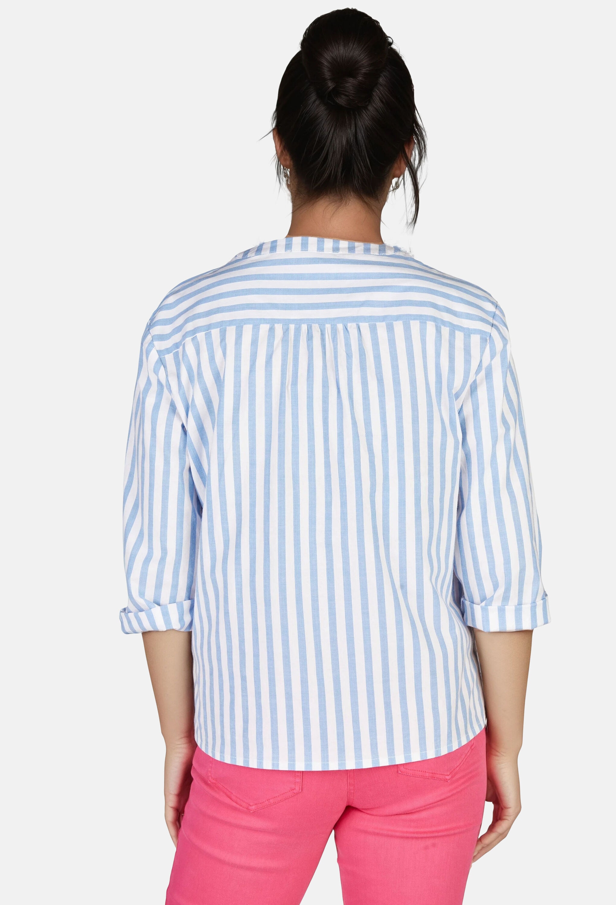 NAVIGAZIONE T-Shirt »NAVIGAZIONE Tunika« farbenfrohes, aufwendig gesticktes Blumenmotiv