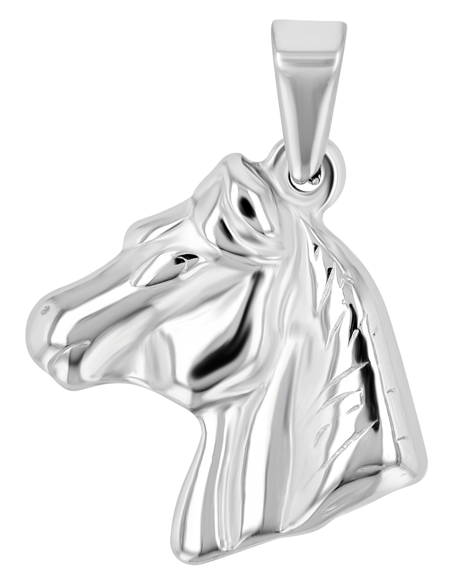 Adelia´s Kettenanhänger »Mädchen Anhänger – Pferd Anhänger aus Edelstahl«  Zum Verschenken an Menschen, die Ihnen am Herzen liegen