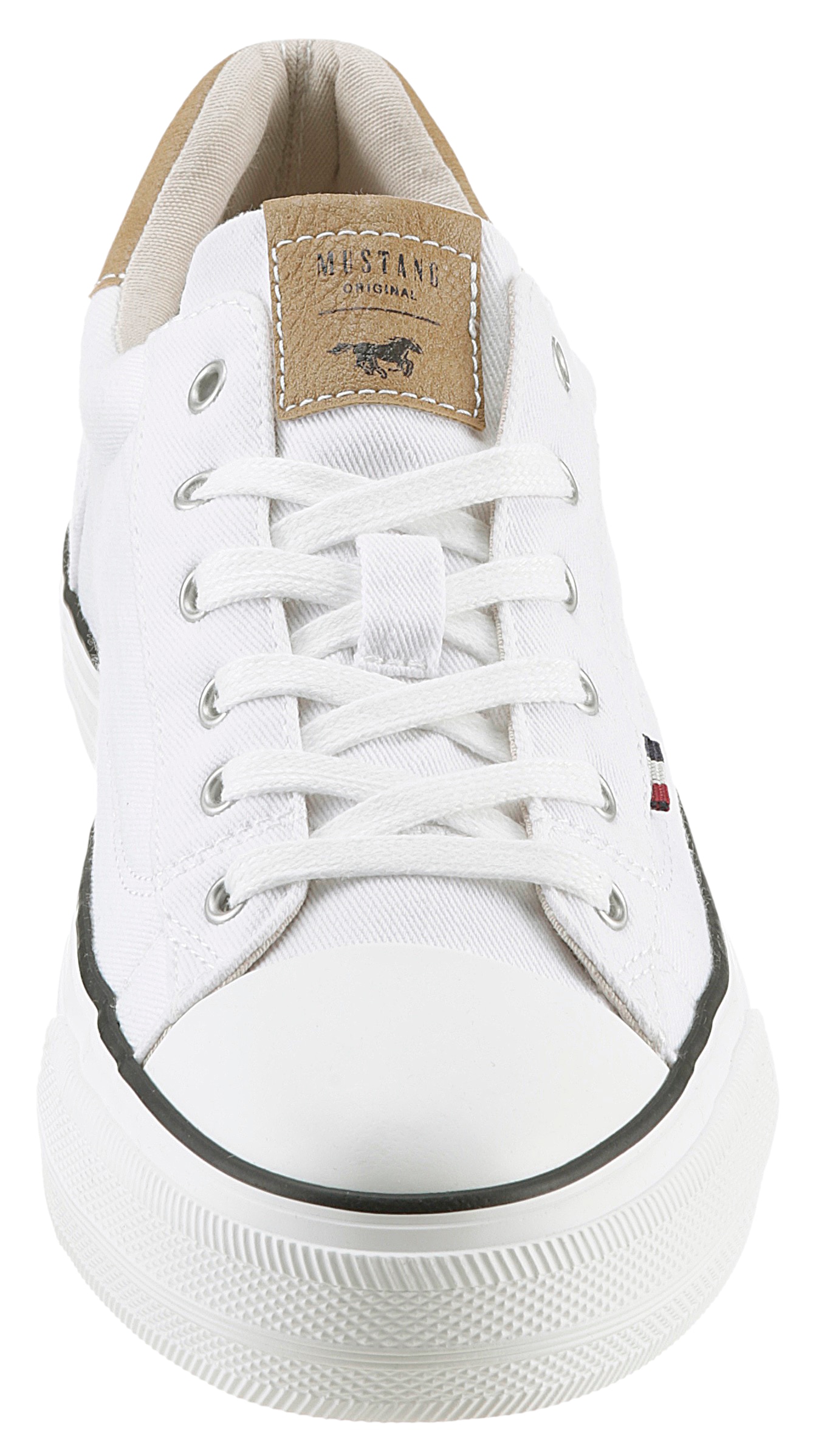 Mustang Shoes Sneaker, Freizeitschuh, Halbschuh, Schnürschuh, mit Gummikappe
