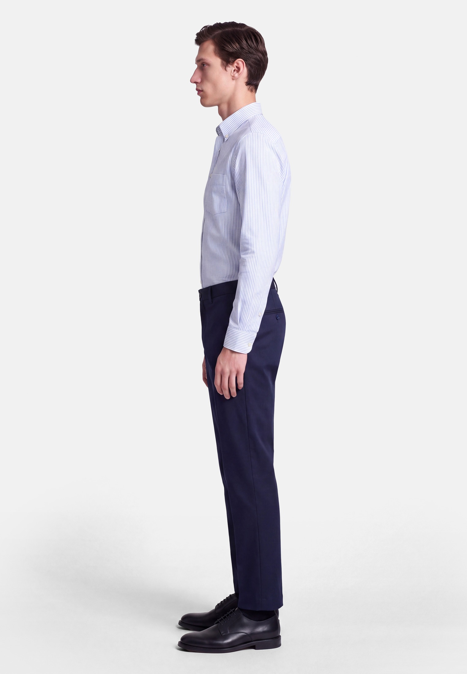 seidensticker Businesshemd Regular 1/1 Button-Down-Kragen Gestreift