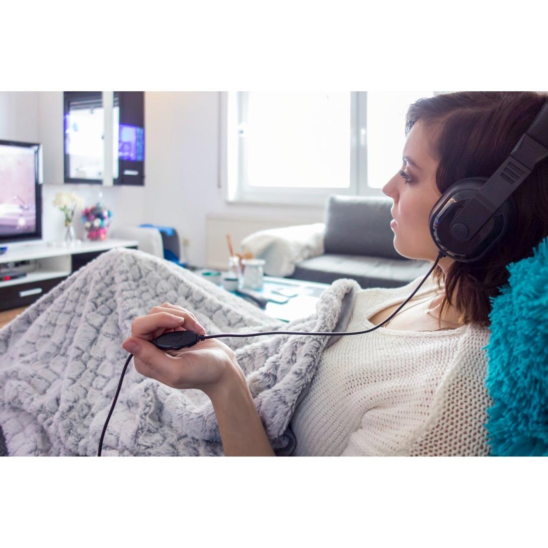 Thomson Over-Ear-Kopfhörer »TV HiFi Kopfhörer Over Ear, Lautstärke regelbar, extra langes Kabel«, Schwarz