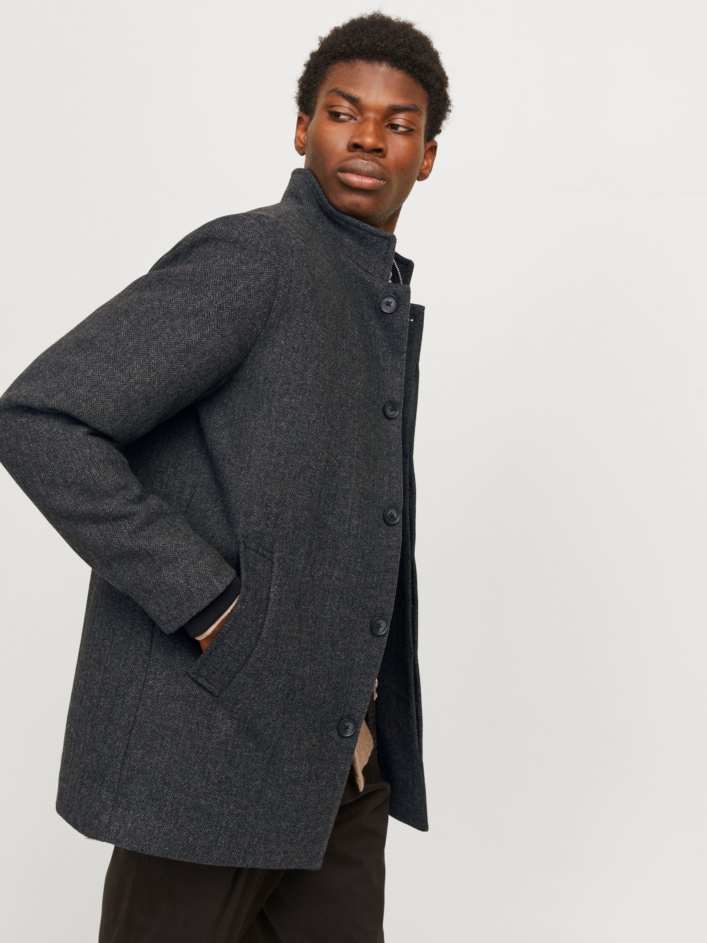 Jack & Jones Wolljacke "JJEHARRISON WOOL JACKET SN" Materialmix, regular fi günstig online kaufen