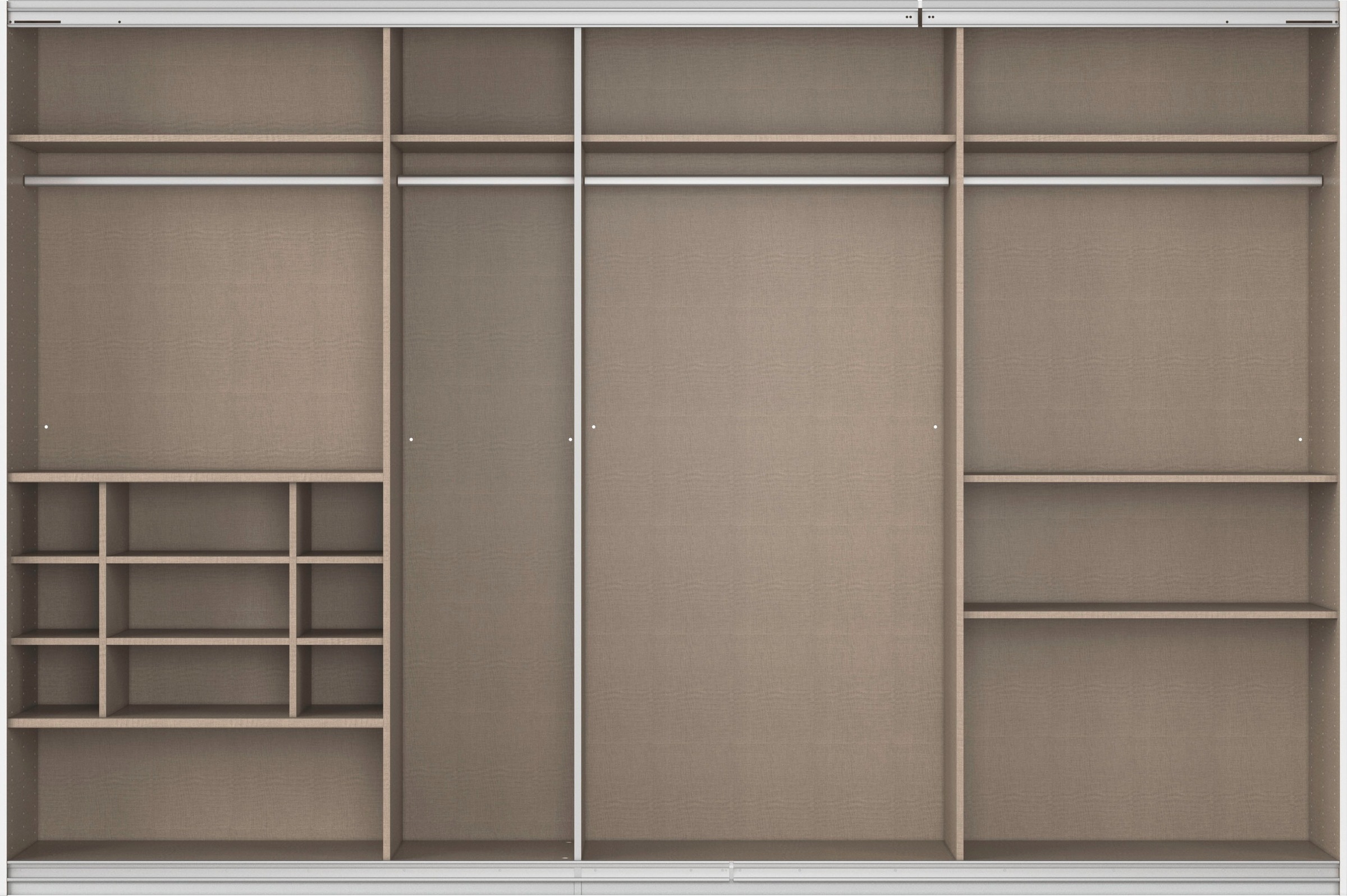 Thumbnail - rauch Schwebetürenschrank "Kleiderschrank Schrank Garderobe Wäscheschrank TOMA mit Passepartout" inkl. Regaleinsatz sowi...