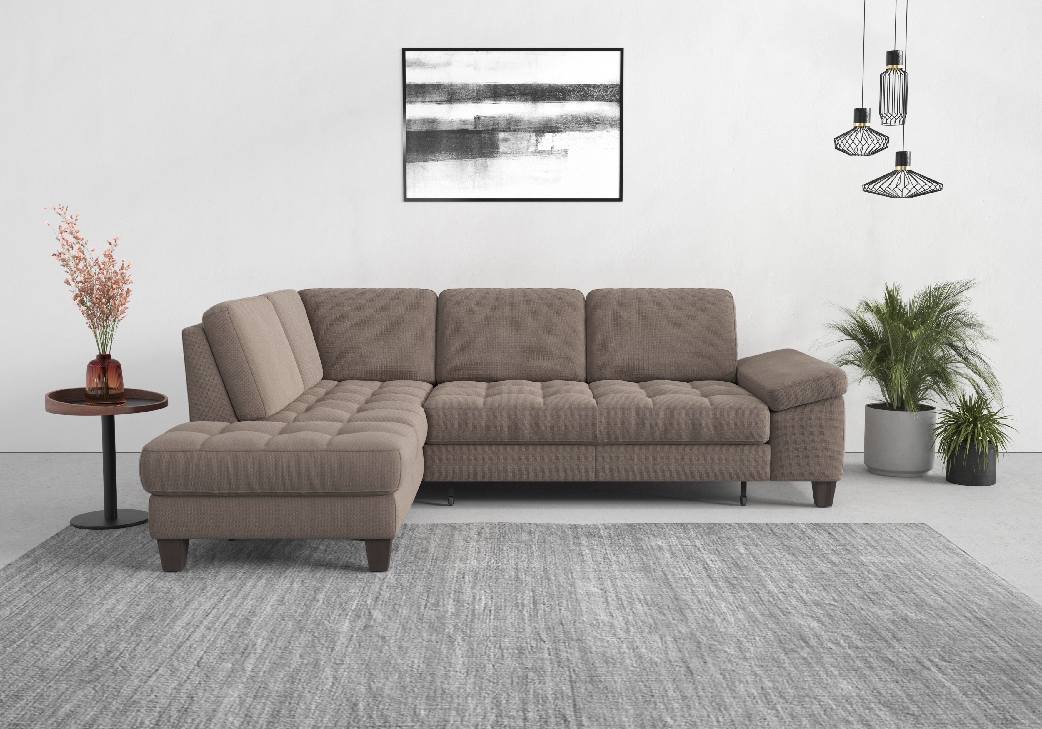 sit&more Ecksofa "Westham L-Form" mit Ottomane, mit oder ohne Schlaffunktion, Bettkasten, Verstellung