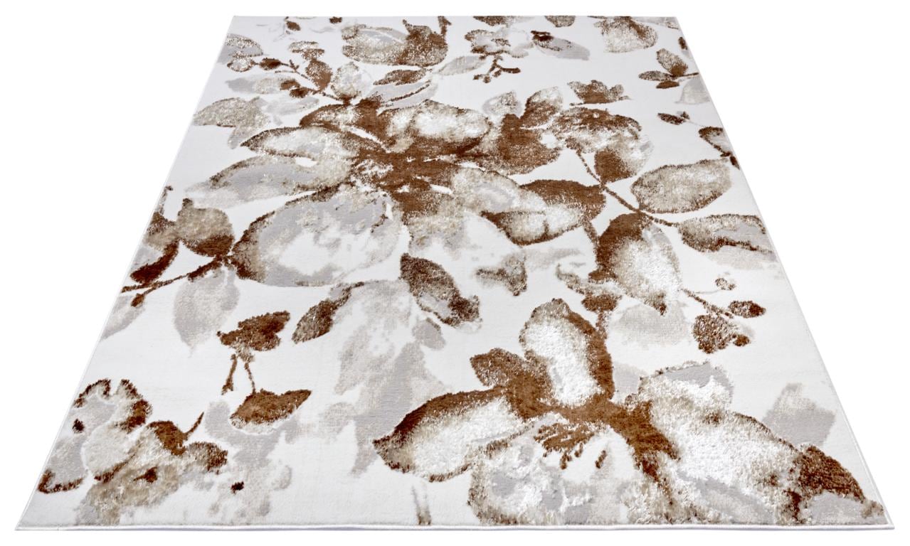 HANSE Home Teppich »Floral«, rechteckig, 13 mm Höhe, strapazierfähig, pflegeleicht, robust, glänzend