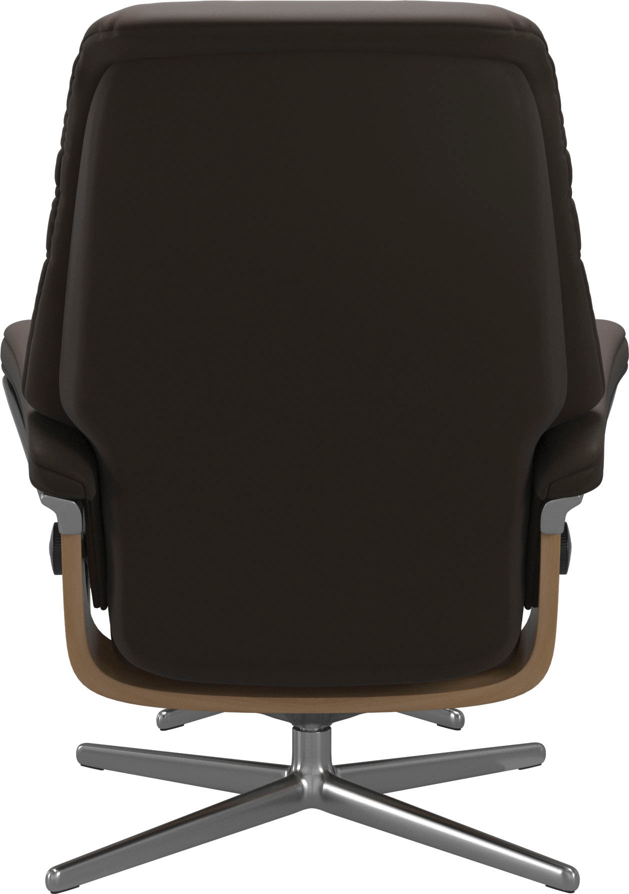 Stressless® Relaxsessel »Sunrise«, (Set, Relaxsessel mit Hocker), mit Hocker, mit Cross Base, Größe S, M & L, Holzakzent Eiche
