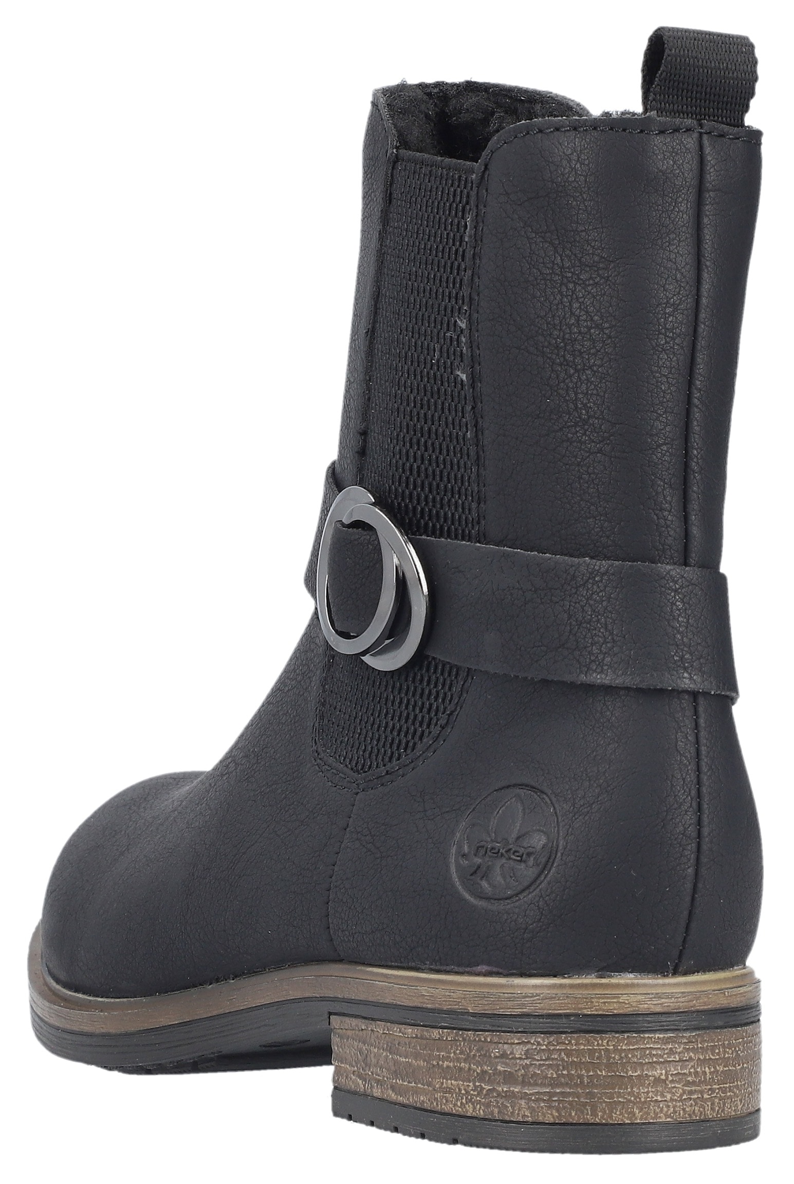 Rieker Winterstiefelette, Chelseaboots, Boots, Blockabsatz, mit Innenreißverschluss