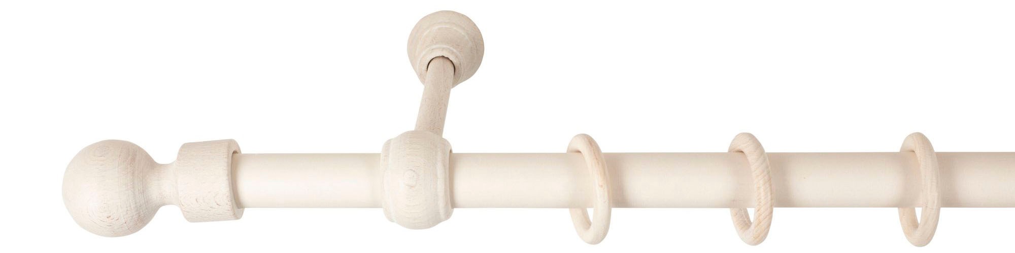 SN DECO GROUP Gardinenstange "Giro" 1 läufig-läufig Fixmaß 28 mm, Holz, ver günstig online kaufen