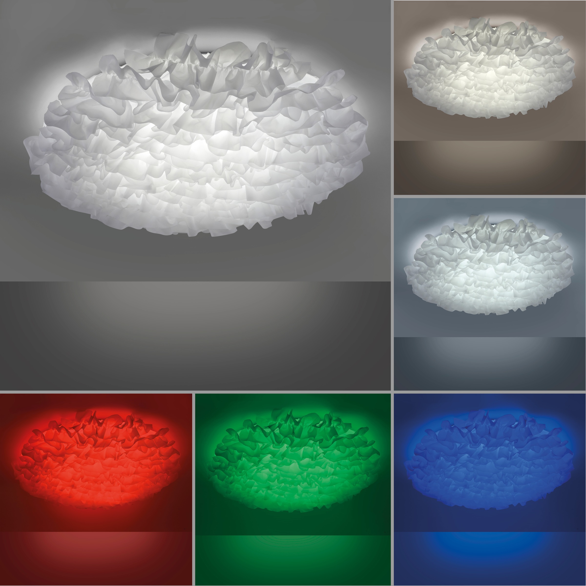JUST LIGHT LED Deckenleuchte »EDGING«, 1 flammig, Leuchtmittel LED-Board | LED fest integriert, dimmbar über Fernbedienung