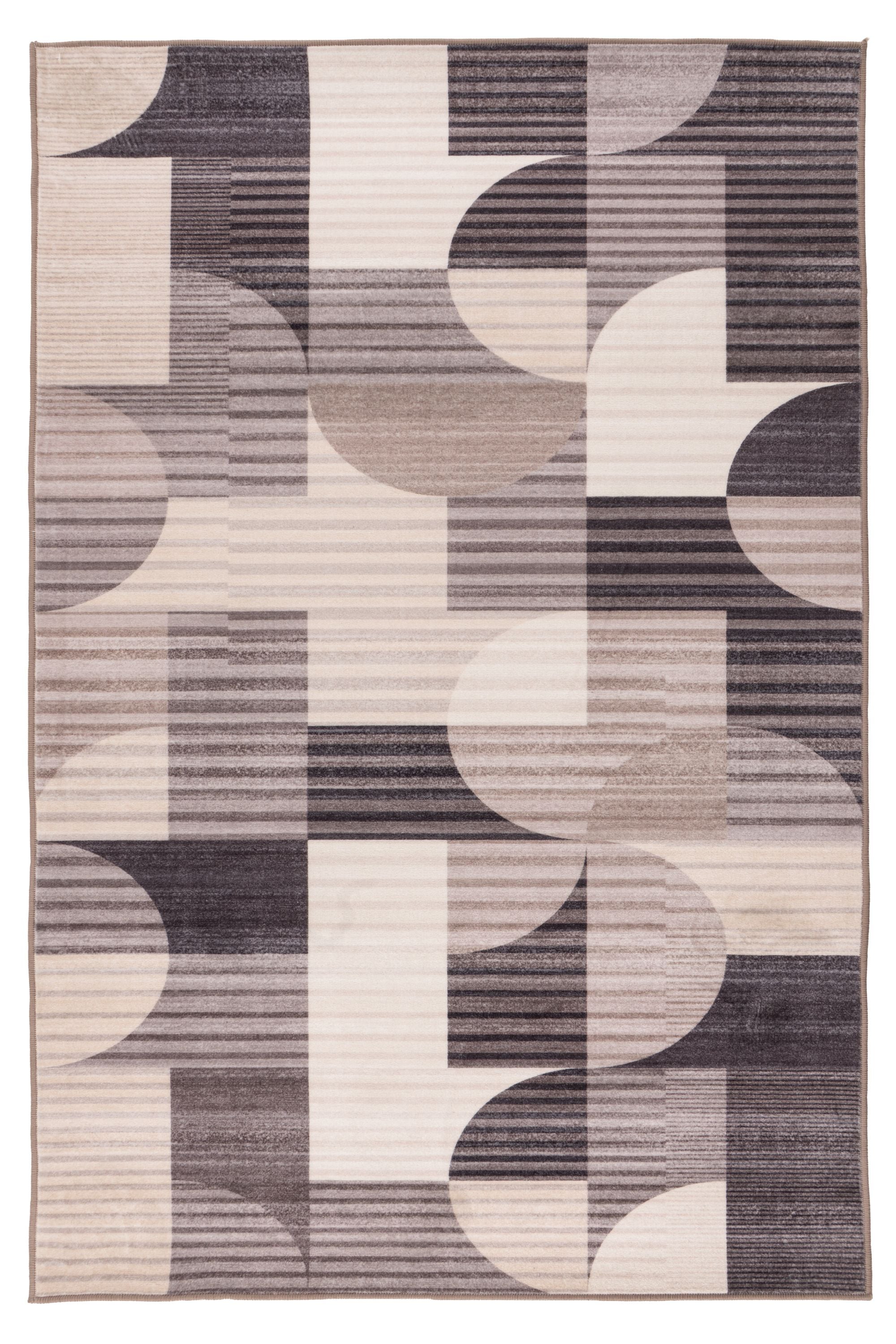 Teppich KAYOOM "Bluster 425", taupe, B:200cm H:7mm L:290cm, Polyester, Teppiche, Teppich, Kurzflor, Wohnzimmer