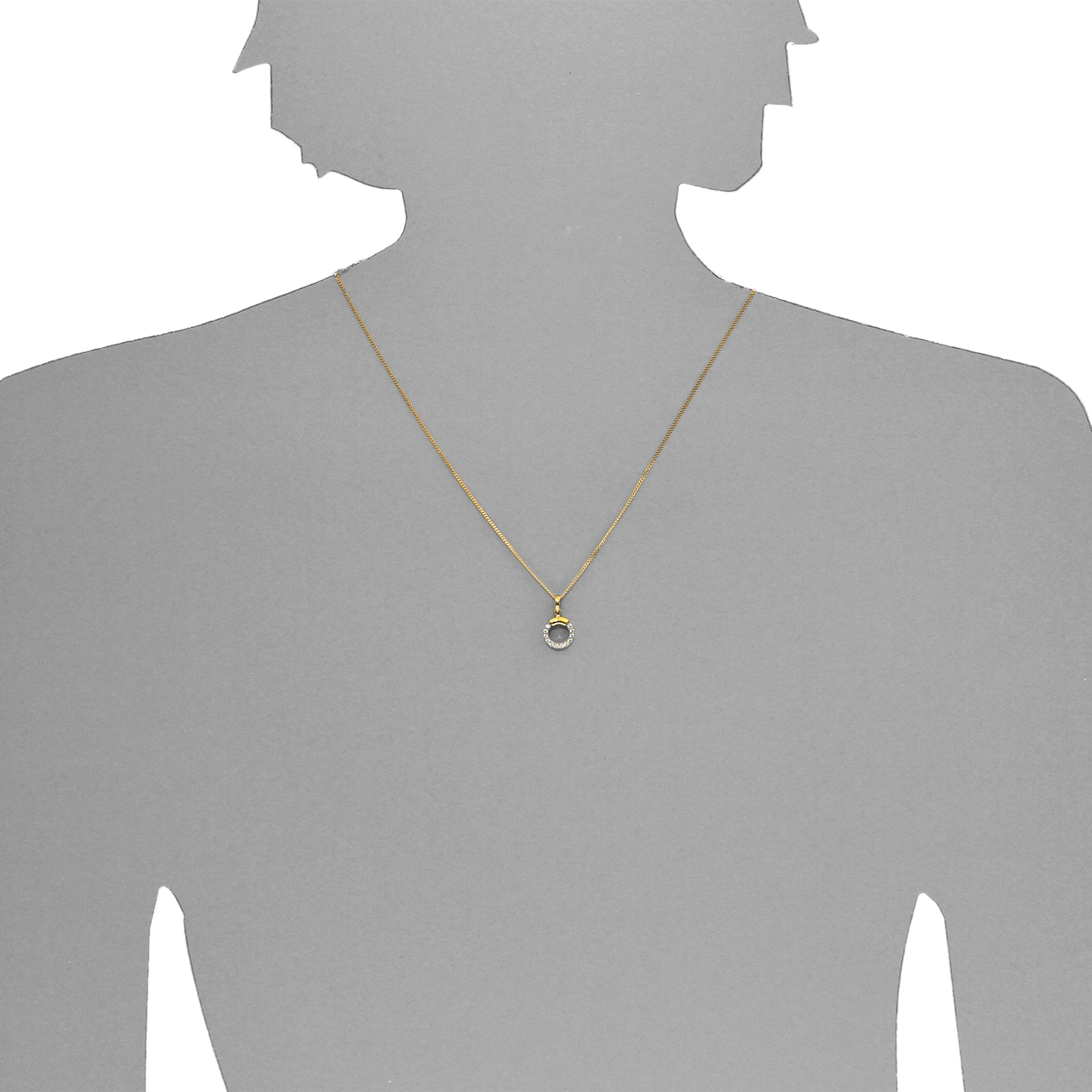 OSTSEE-SCHMUCK Kette und Anhänger Set »- Meva - Gold 333/000 - Zirkonia«