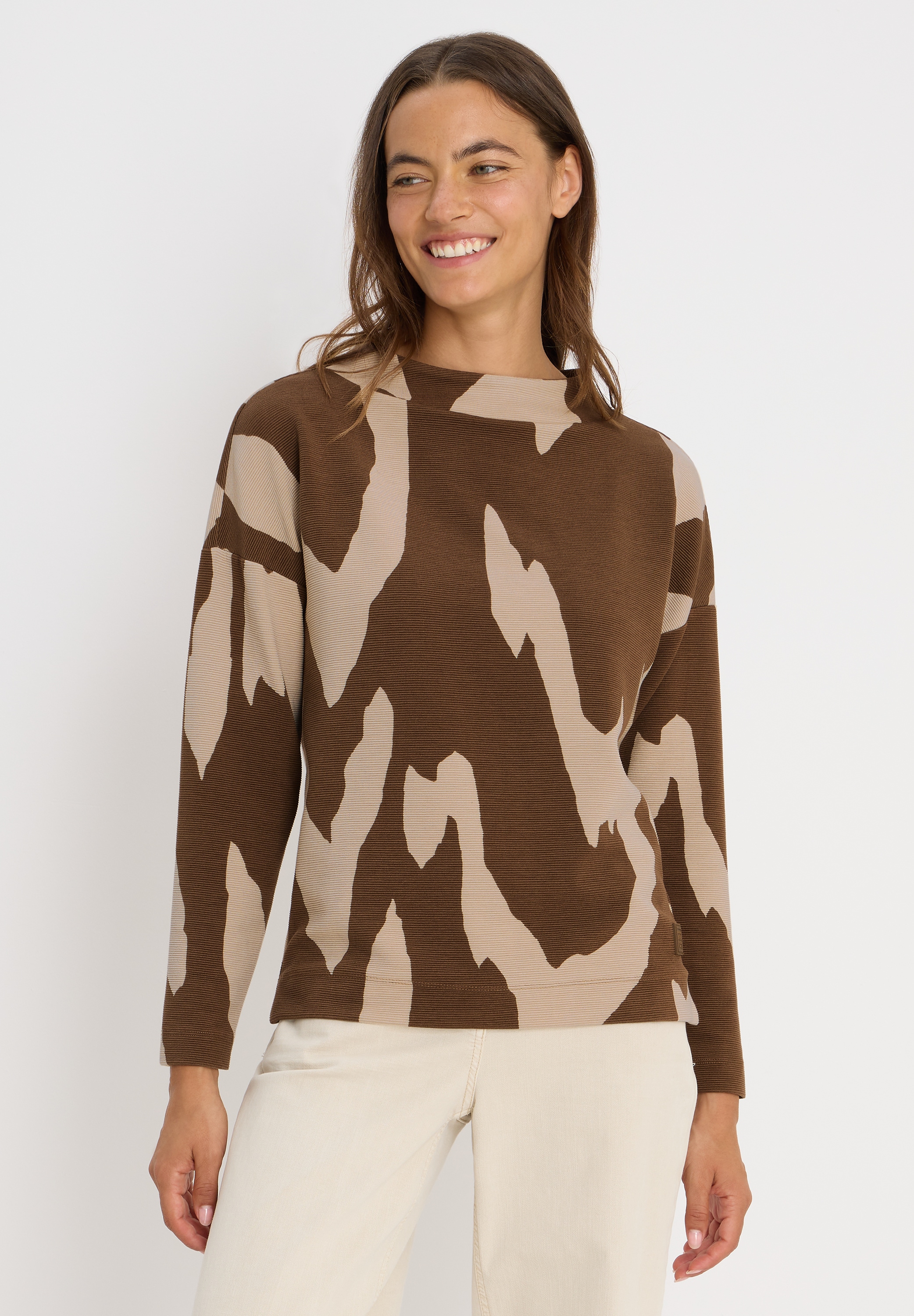 Cecil Langarmshirt, aus strecthigem Viskosematerial günstig online kaufen