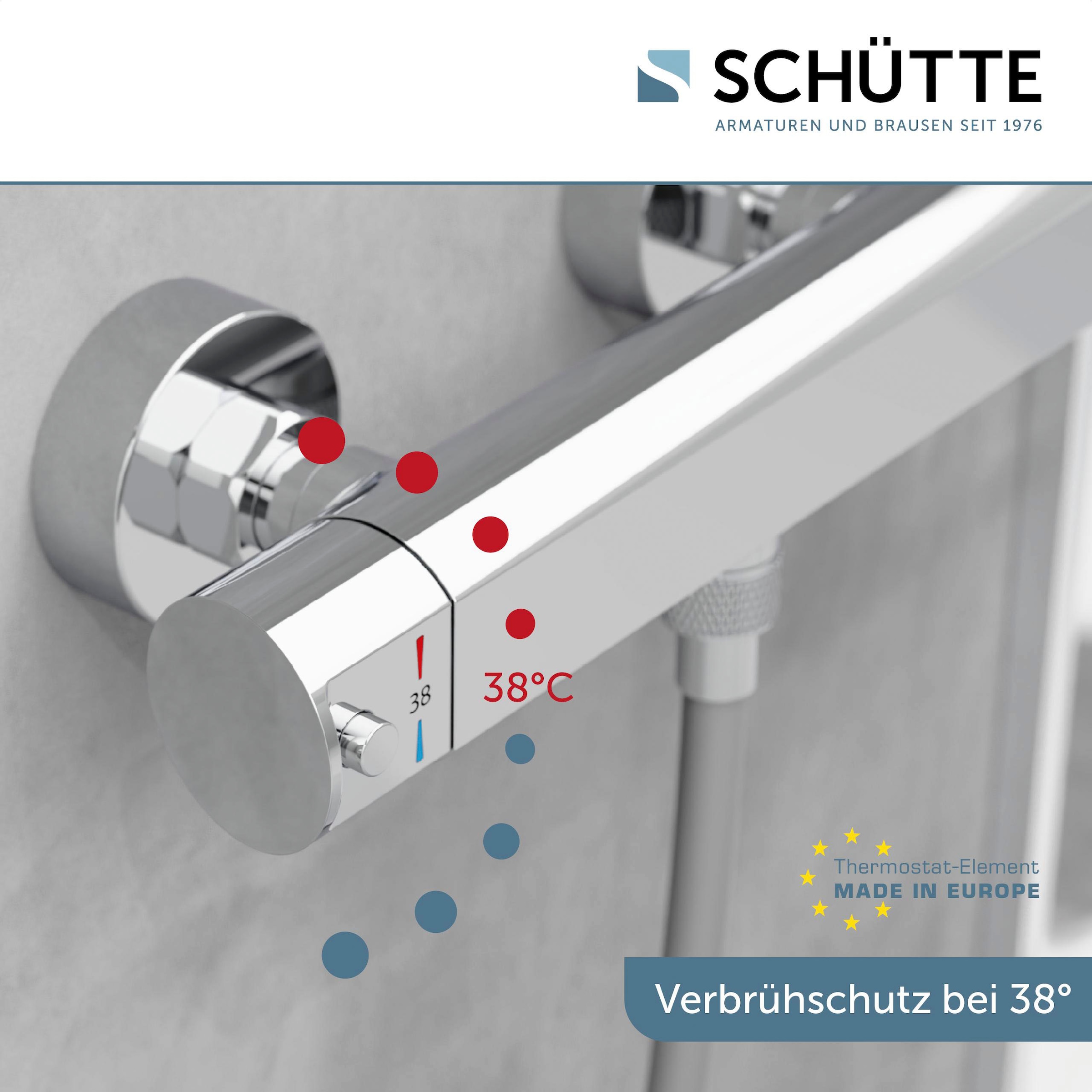 Schütte Brausethermostat »VITA«, wassersparende Eco-Stopp-Funkt., Sicherheitssperre, innovative Kühlung