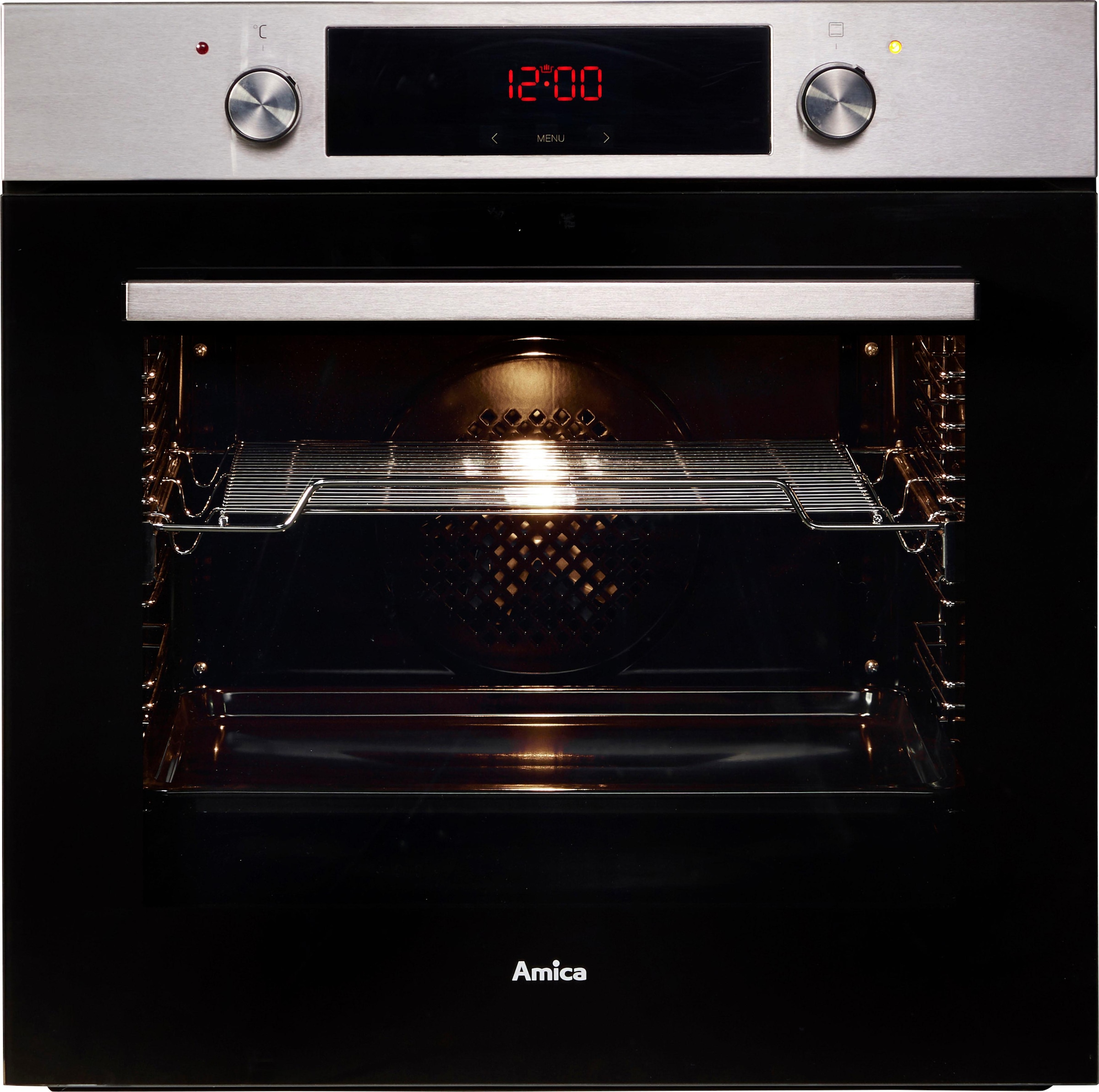 Amica Einbaubackofen »EBX 943 620 E«, EBX 943 620 E, mit 1-fach-Teleskopauszug, Simple Steam, Simple Steam