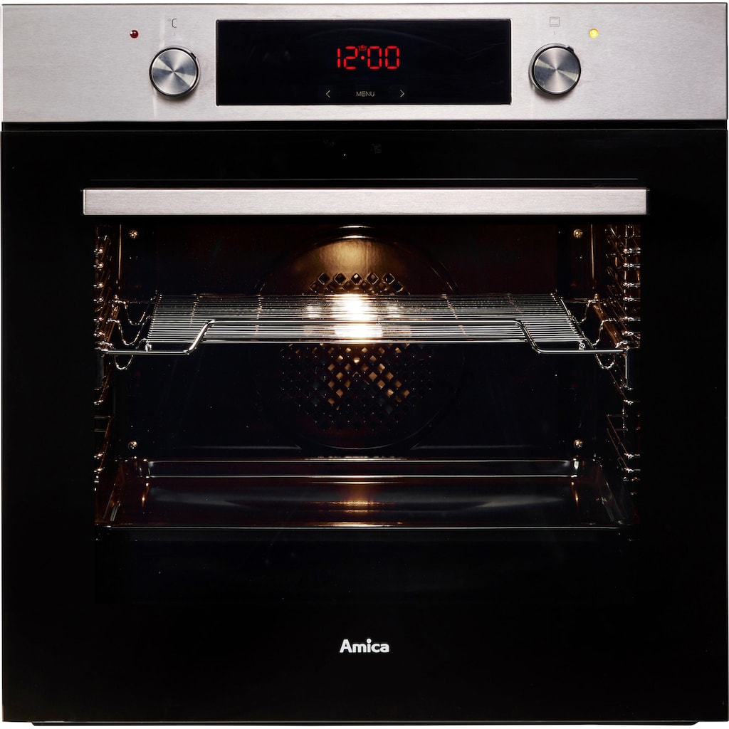 Amica Einbaubackofen »EBX 943 620 E«, EBX 943 620 E, mit 1-fach-Teleskopauszug, Simple Steam