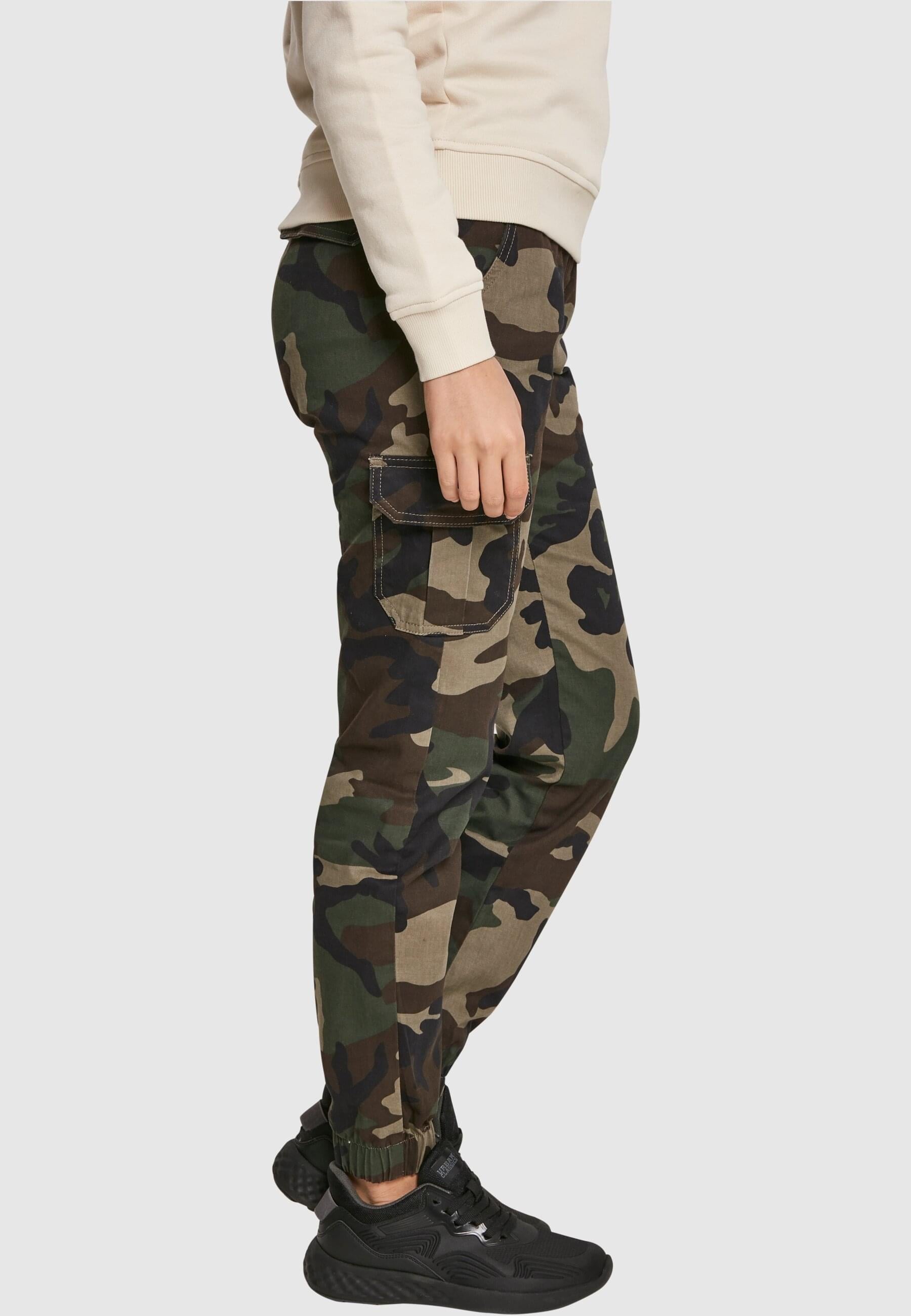 URBAN CLASSICS Cargohose »Urban Classics Damen Ladies High Waist Camo Cargo Pants«, (1 tlg.)