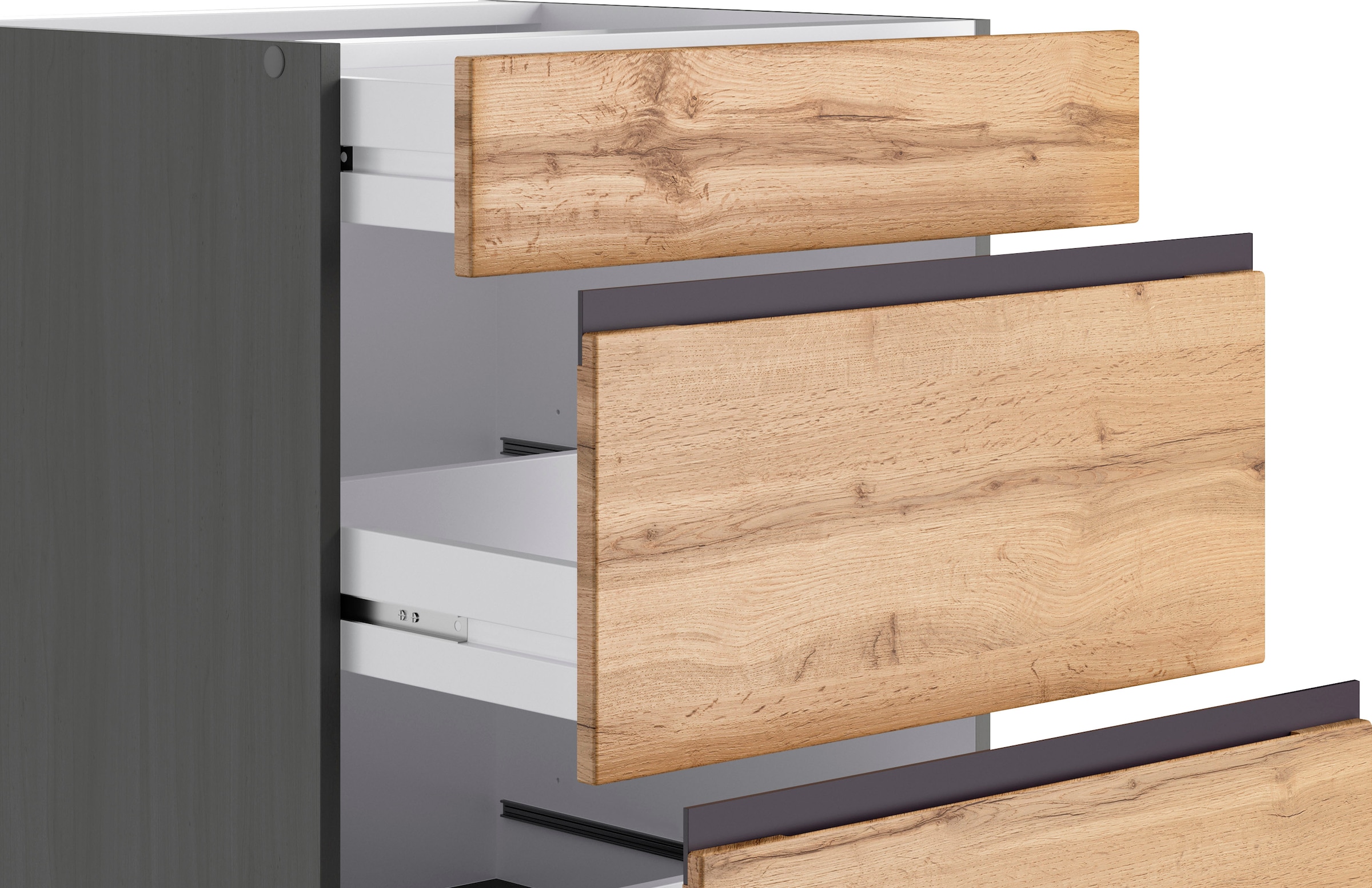 KOCHSTATION Unterschrank »KS-Riesa«, Breite 60 cm, MDF-Fronten