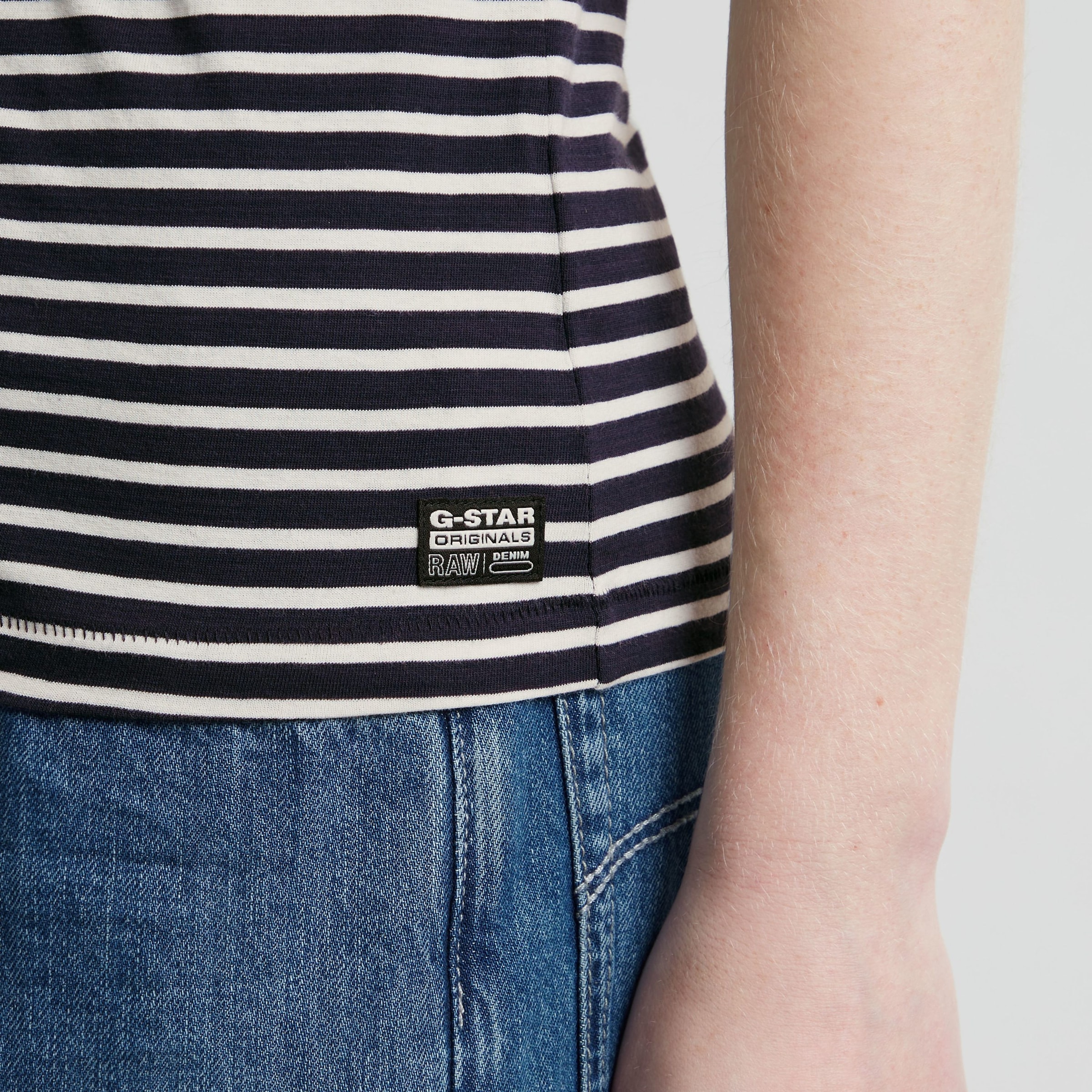 G-STAR T-Shirt »Front seam stripe r t wmn«