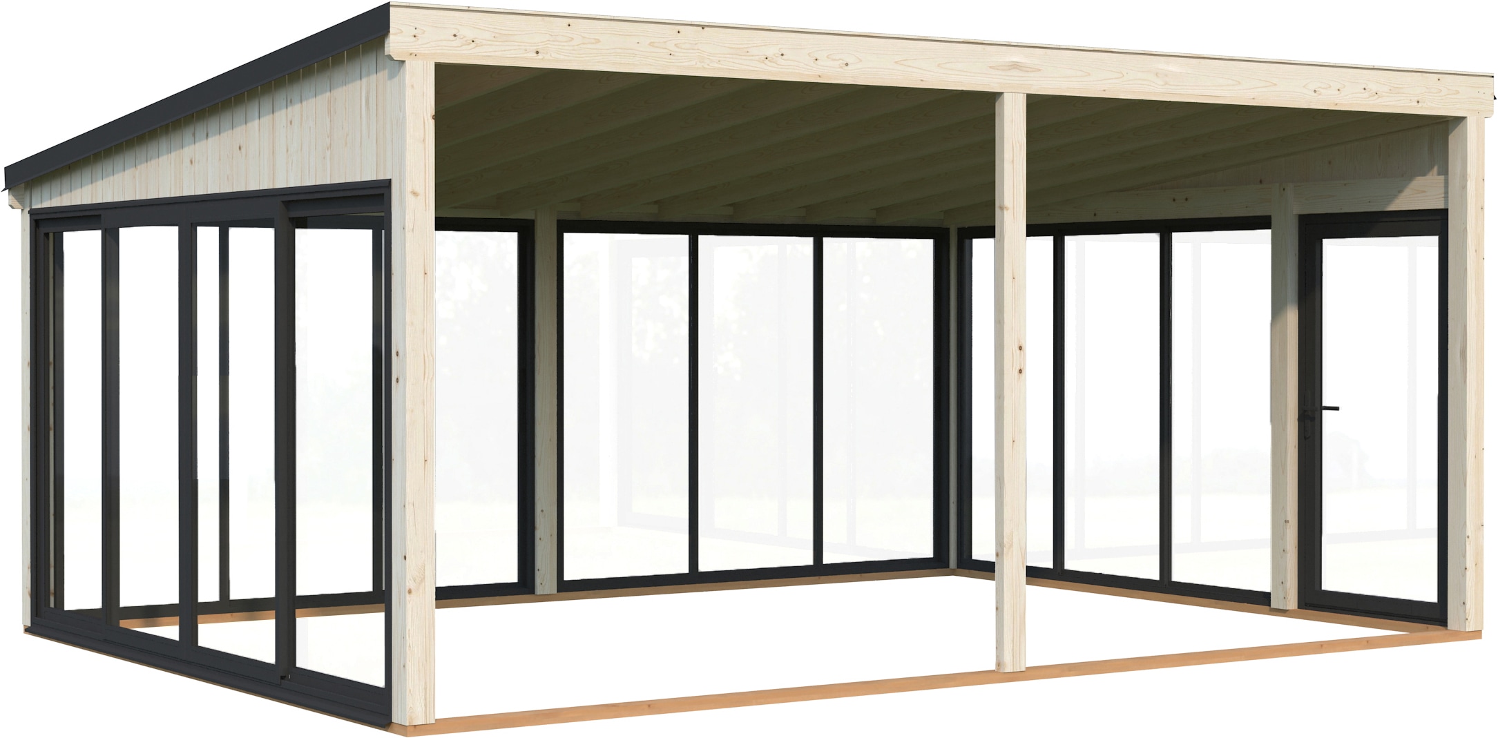 Palmako Holzpavillon »Lumi 23,3 m² Slide« BxTxH: 592x425x276 cm