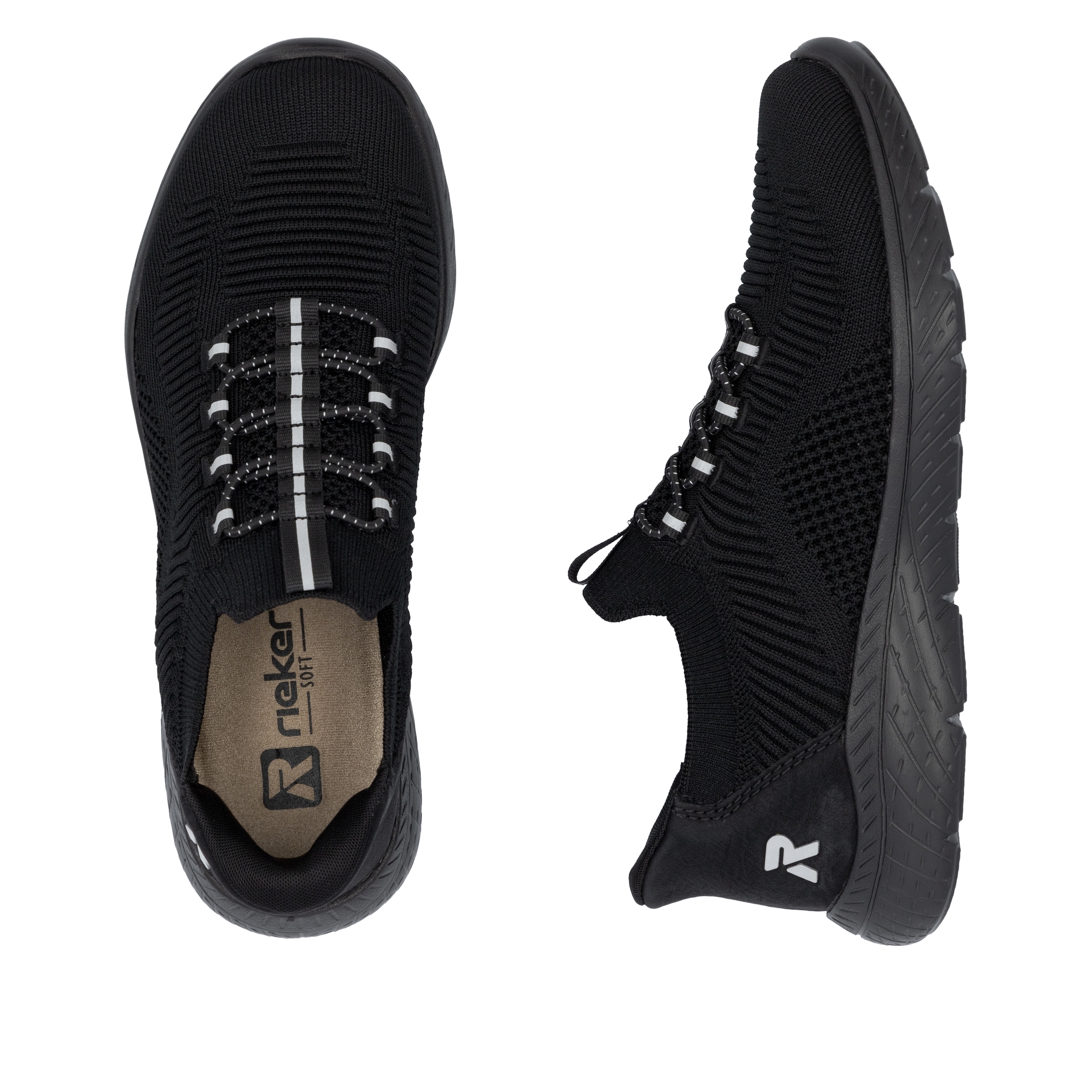 RIEKER Sport Slip-On Sneaker »Ready2GO«, Halbschuh, Freizeitschuh, Slipper mit MemoSoft-Innensohle