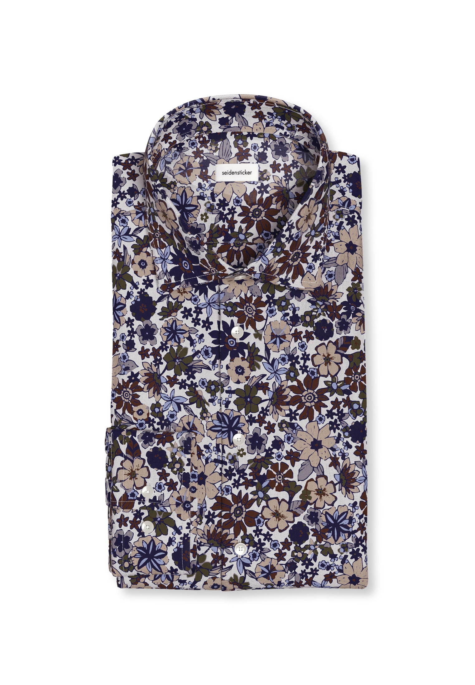 seidensticker Businesshemd »Regular« Regular Langarm Kentkragen Floral