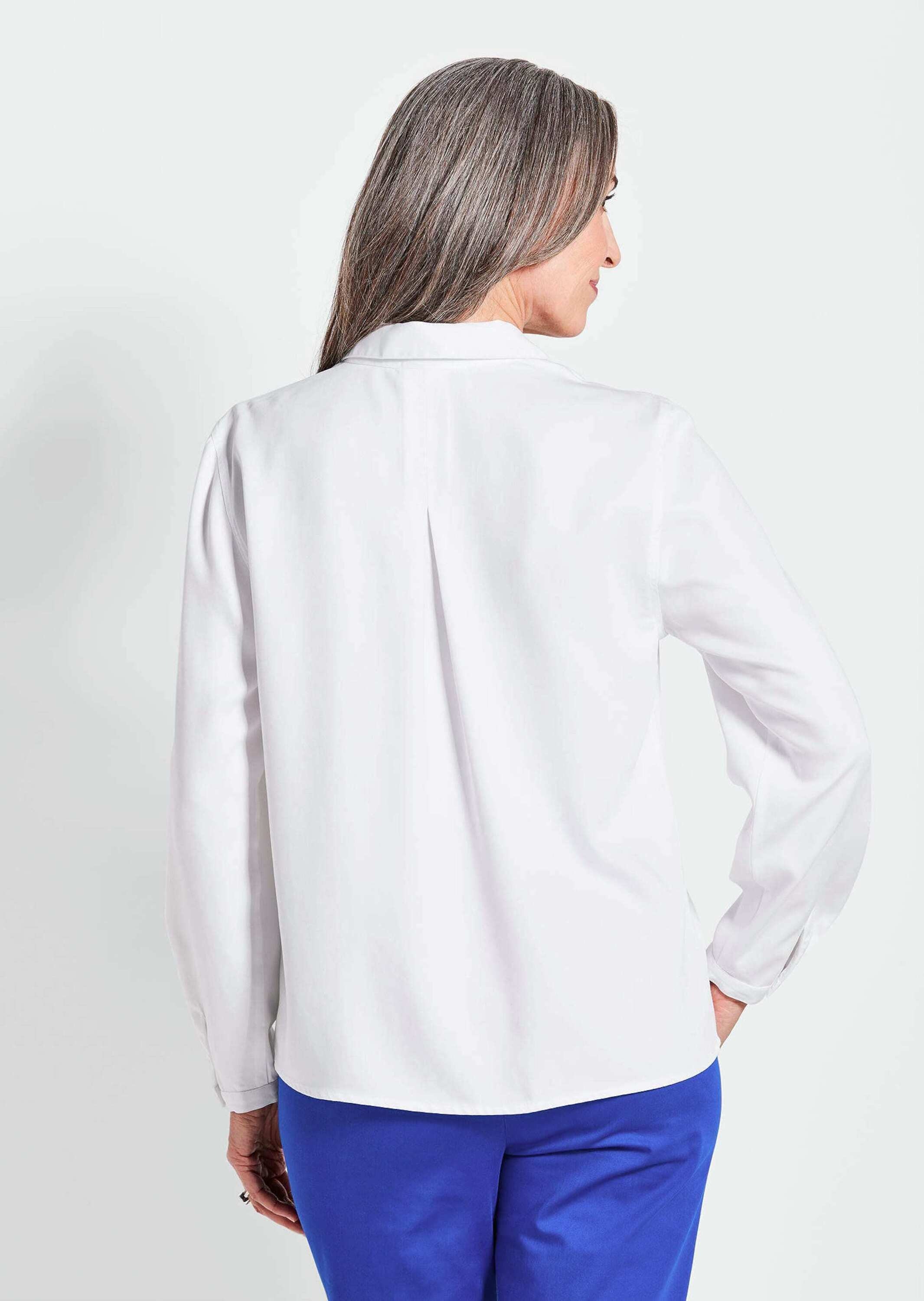 GOLDNER Hemdbluse »Elegante Viskosebluse mit Hemdkragen«
