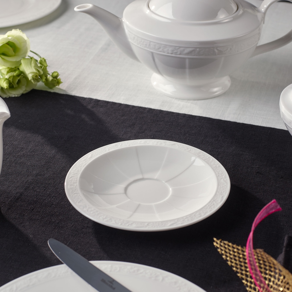 Villeroy & Boch Untertasse »Untertasse White Pearl ø 16 cm weiß«