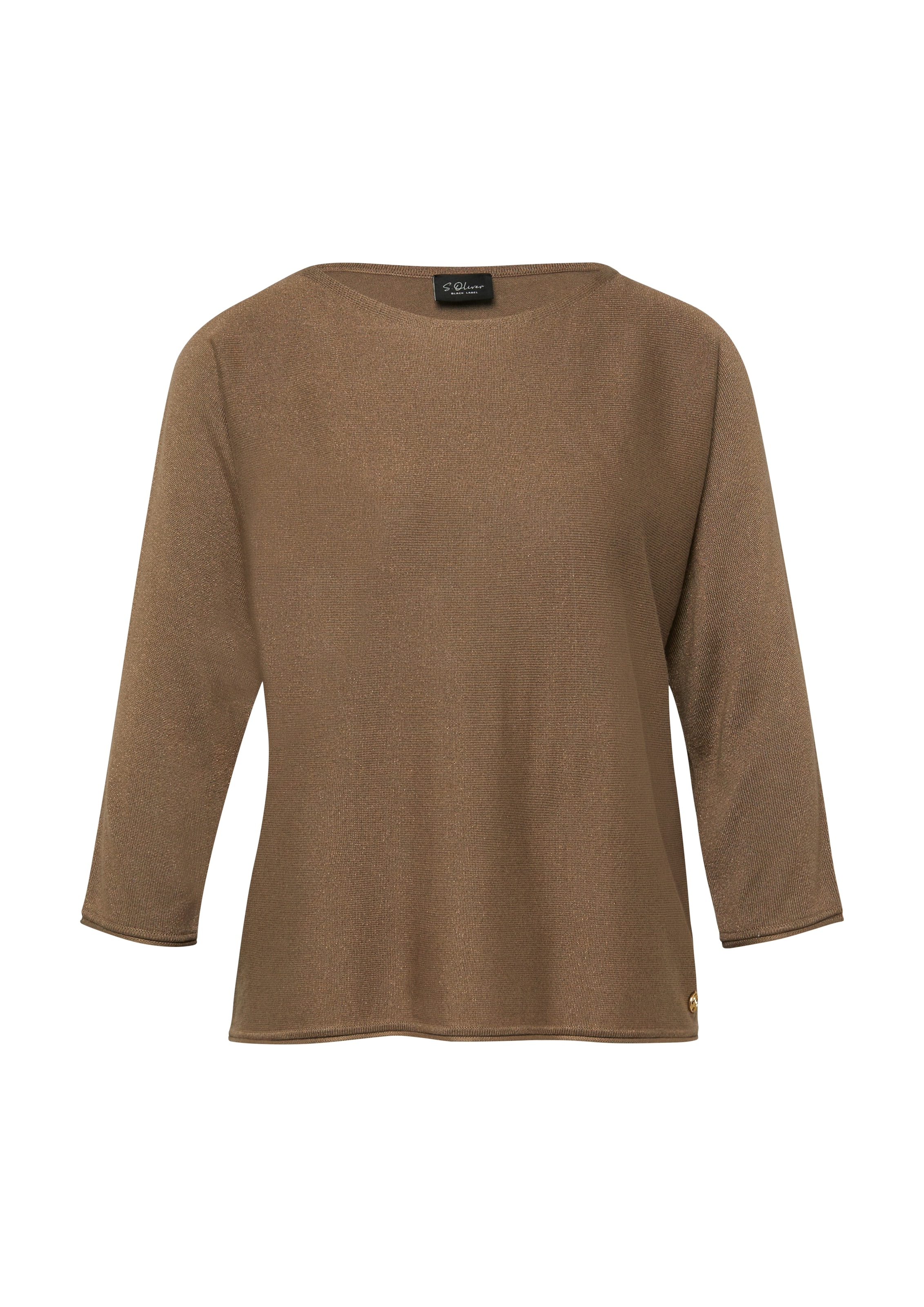 s.Oliver BLACK LABEL 3/4 Arm-Pullover mit Glitzer-Details günstig online kaufen
