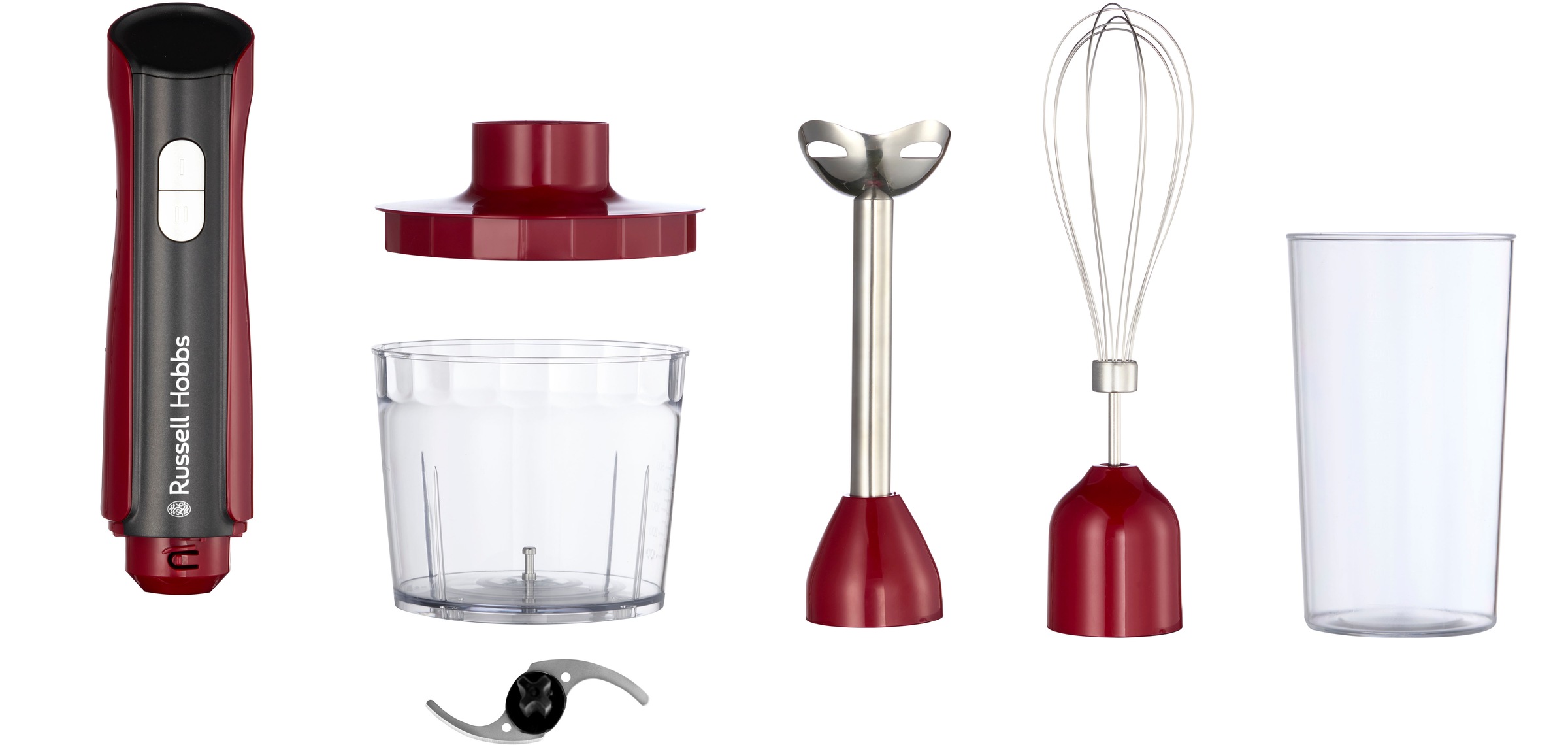 Thumbnail - RUSSELL HOBBS Stabmixer "Desire 3in 1 27140-56" 500 W rot