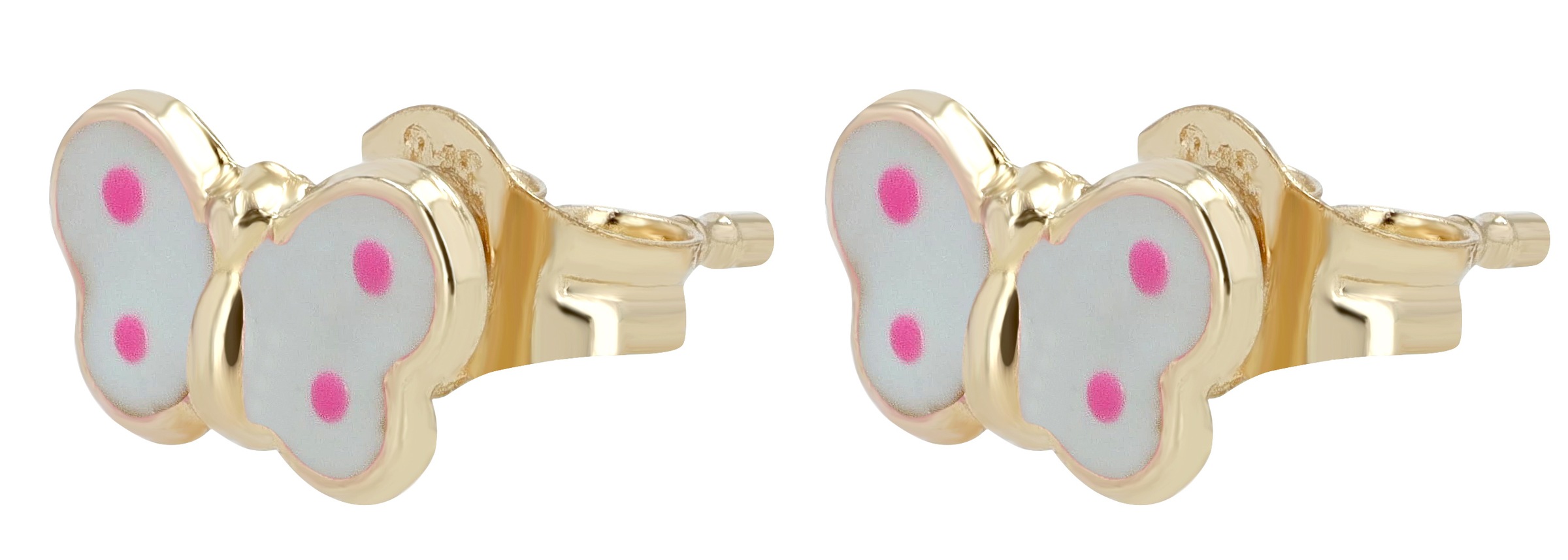 Adelia´s Paar Ohrhänger »Ohrringe – Ohrstecker aus 333 Gold mit Emaille« Schöne Geschenkidee zum Jubiläum