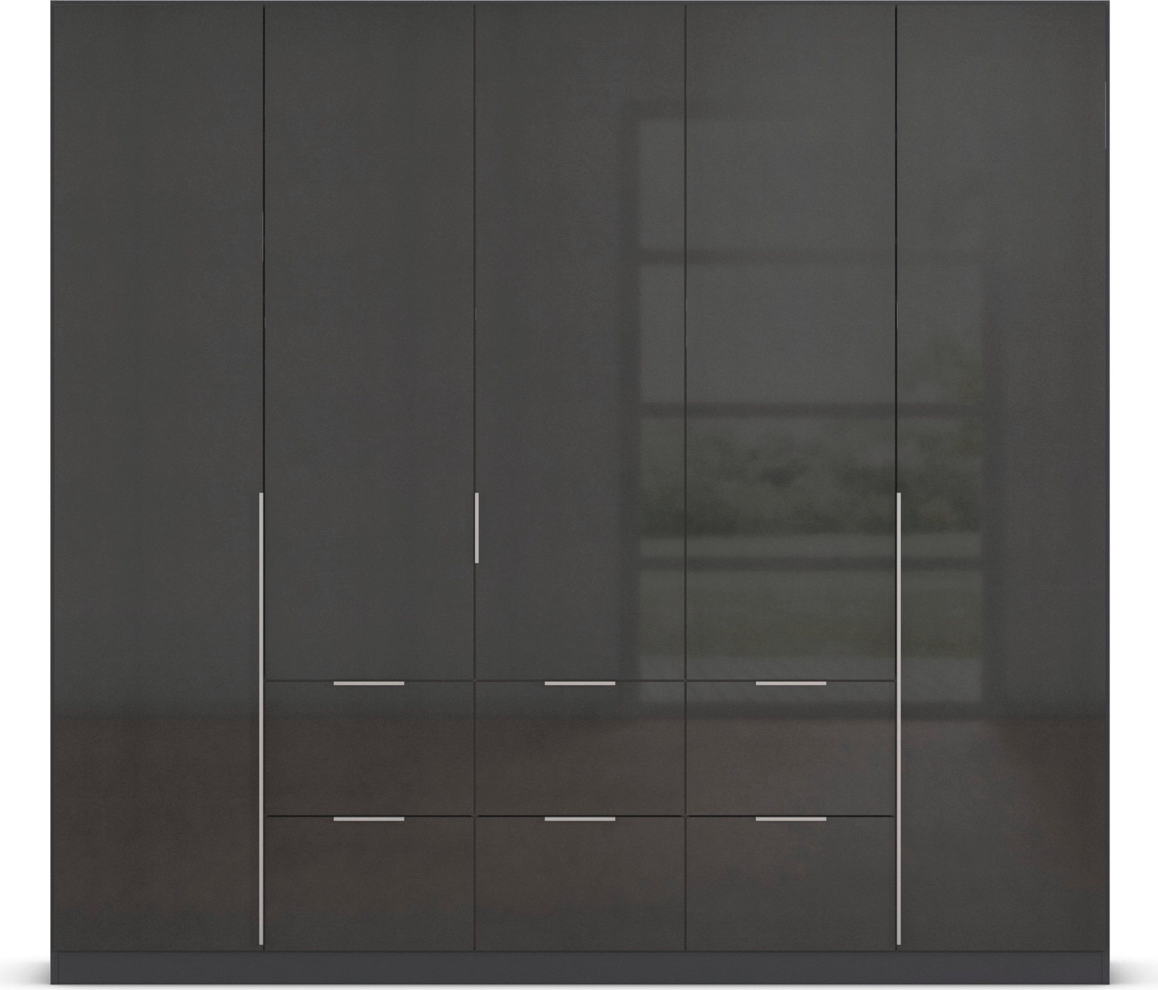 rauch Drehtürenschrank »Kleiderschrank Schrank Garderobe AGORDO mit Dekor- oder Hochglanzfront«, mit Außenschubkästen, in 6 Breiten und 2 Höhen MADE IN GERMANY