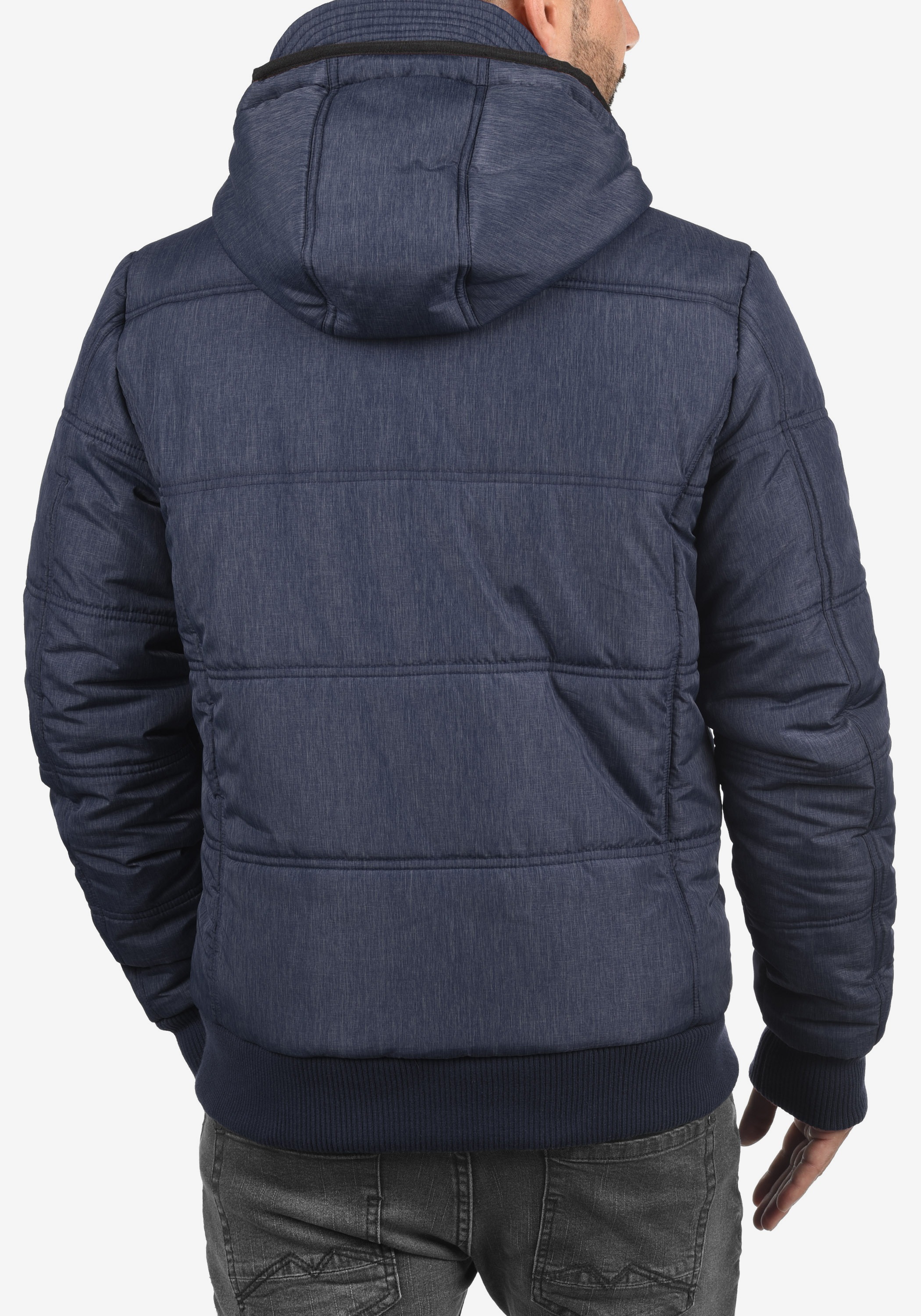 Winterjacke BLEND "Winterjacke BHBoris", Herren, Gr. S, blau (navy), Obermaterial: 65% Nylon NY. 35% Polyester PES., Jacken Winterjacke 3