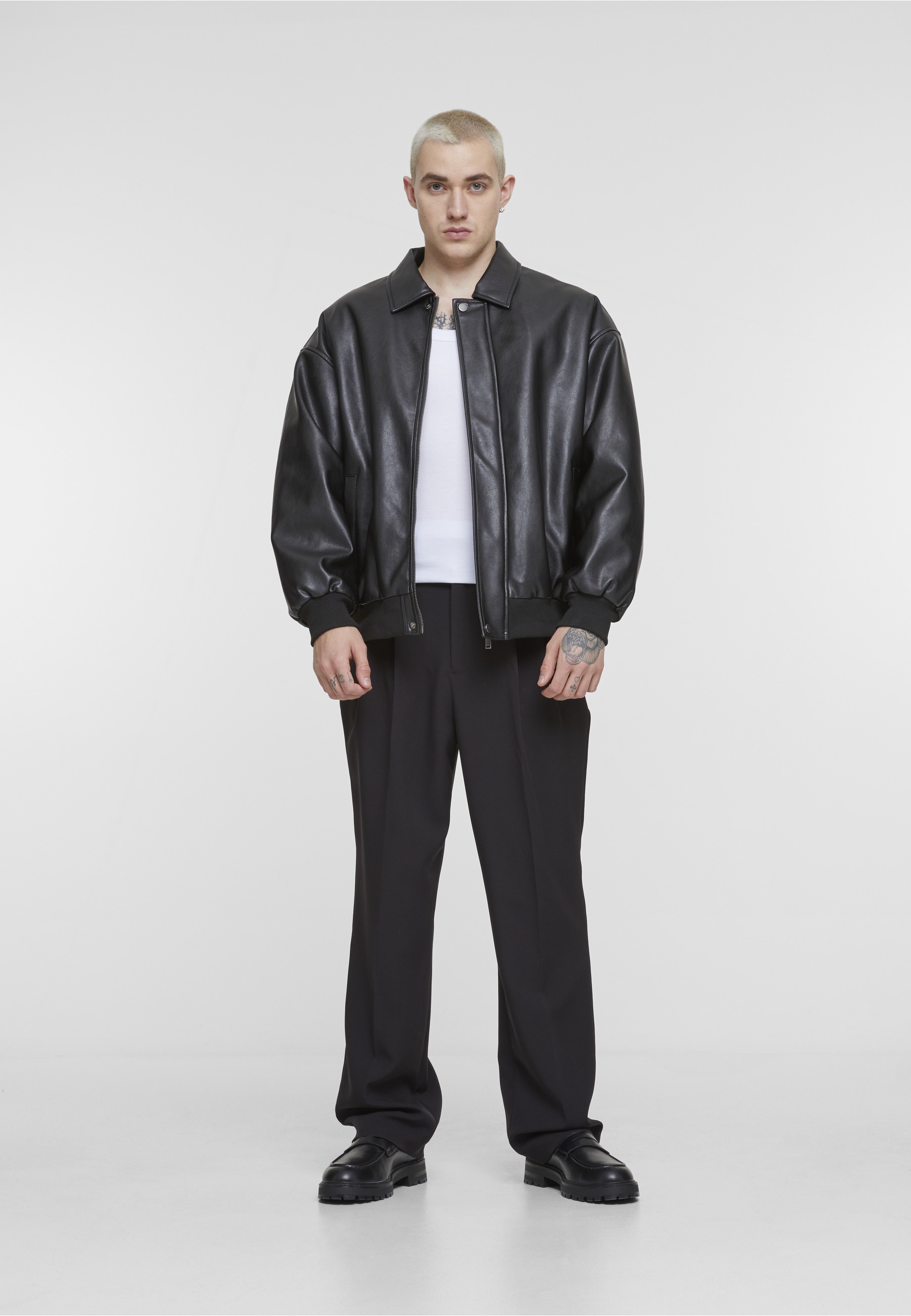 URBAN CLASSICS Ledermantel »Urban Classics Synthetic Leather Blouson«